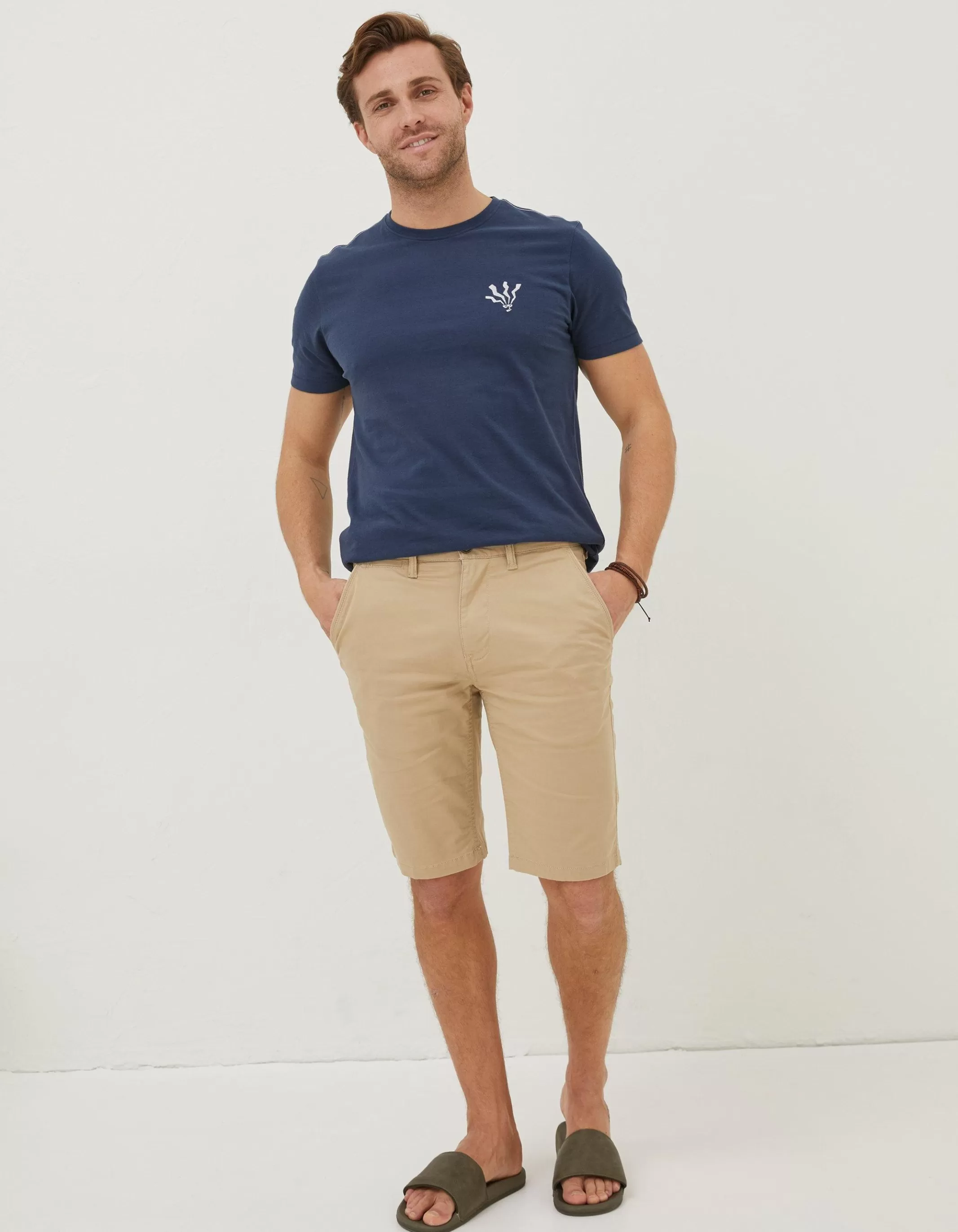 Sale FatFace Mawes Chino Shorts Light Tan