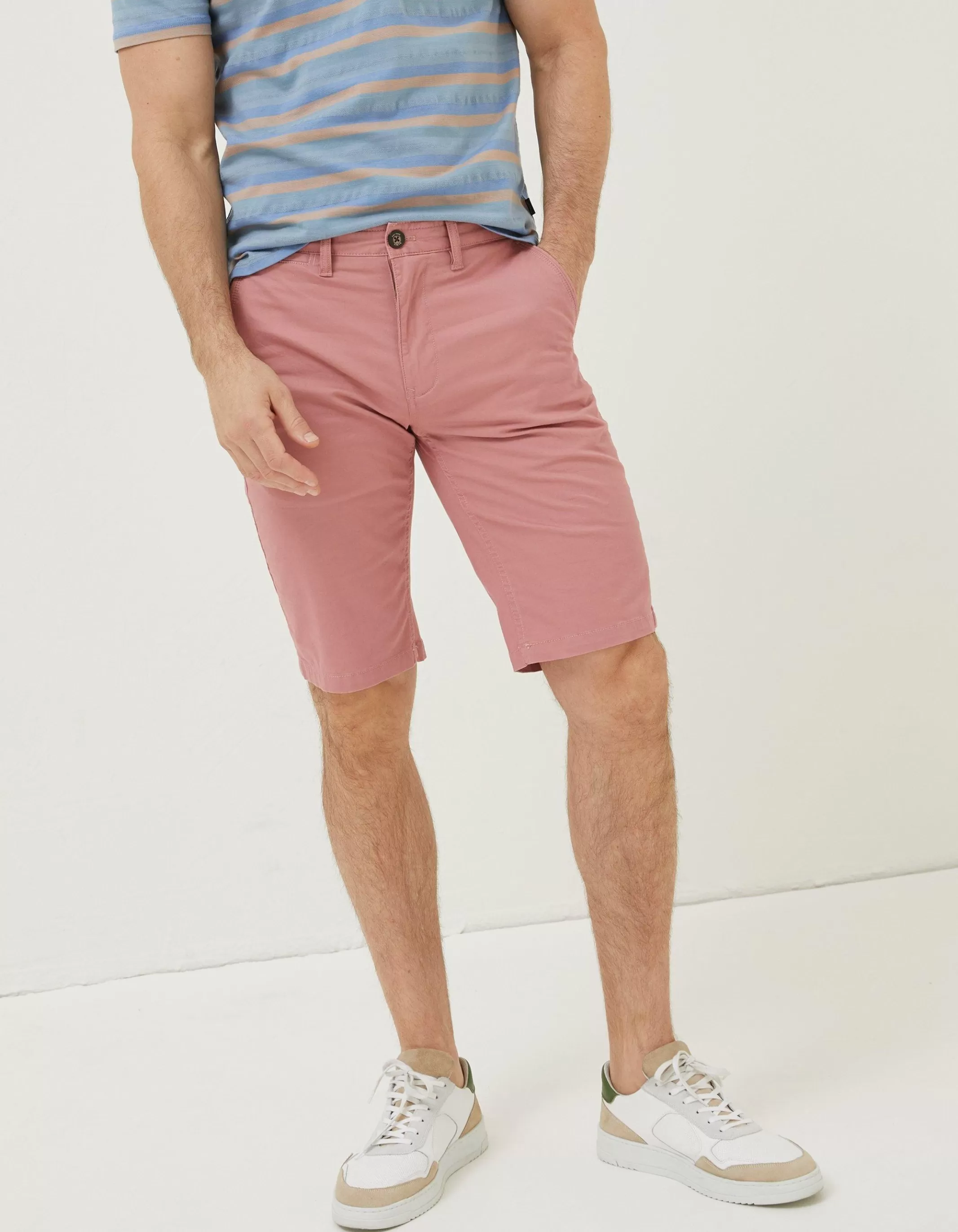 Sale FatFace Mawes Chino Shorts Rose Pink