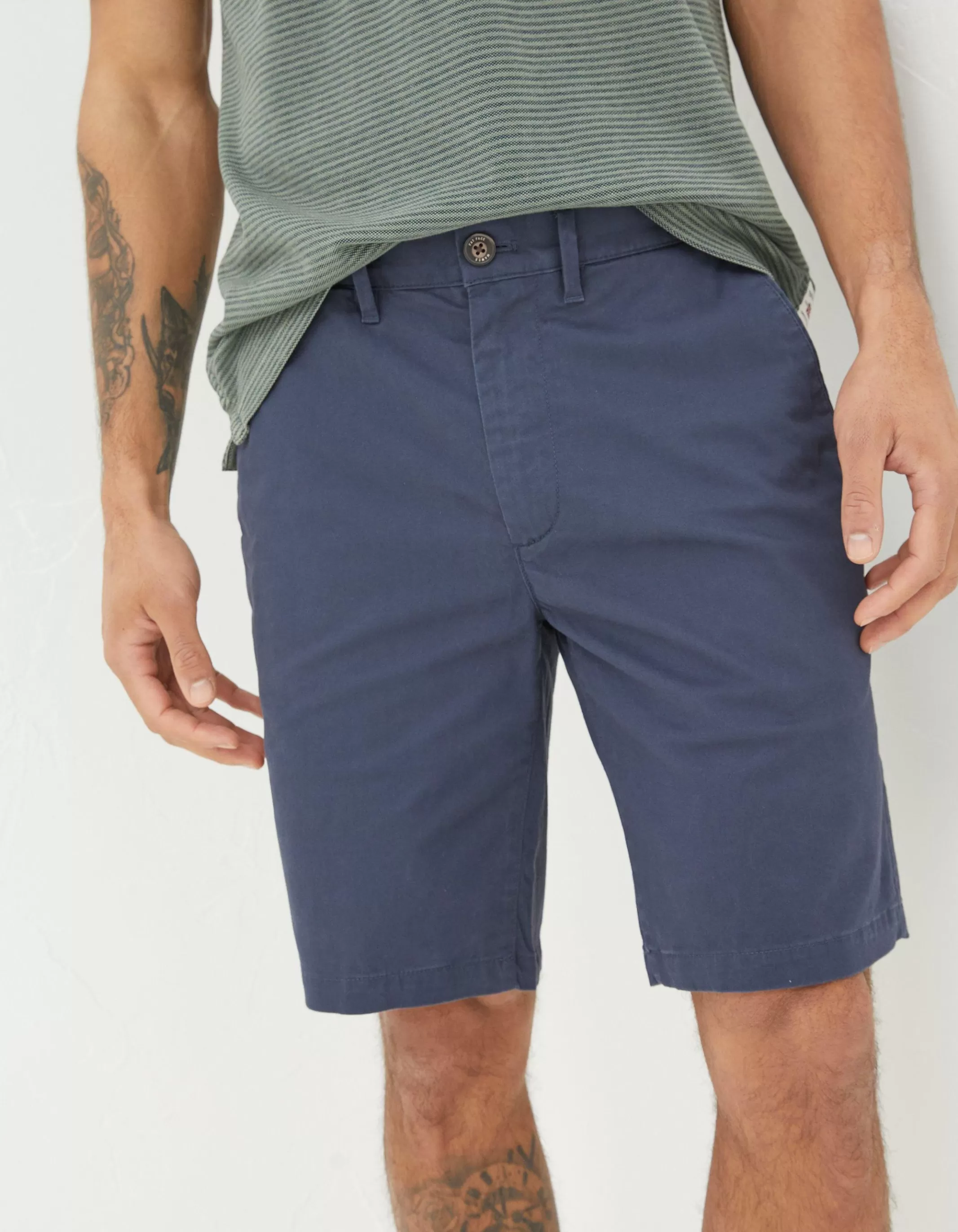 Outlet FatFace Mawes Organic Cotton Chino Shorts French Navy
