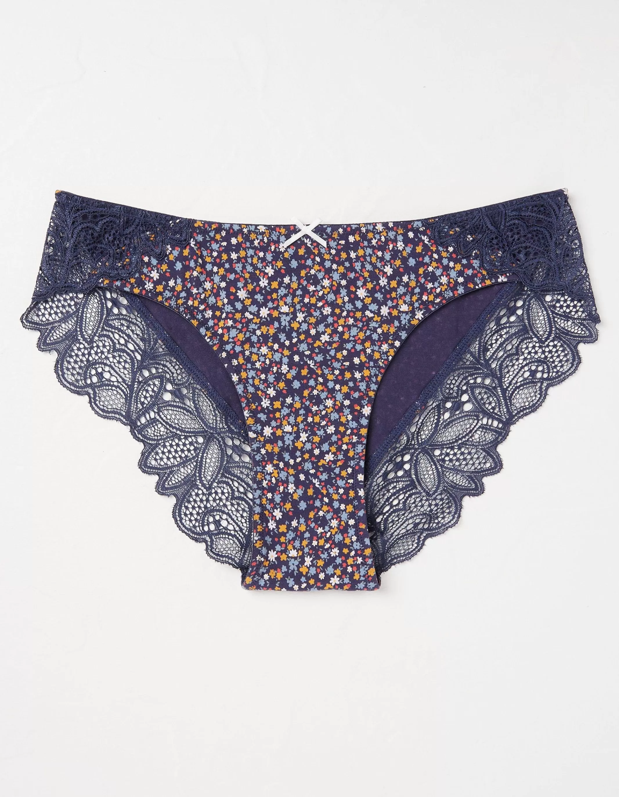 Online FatFace Maya Floral Cheeky Knickers Navy