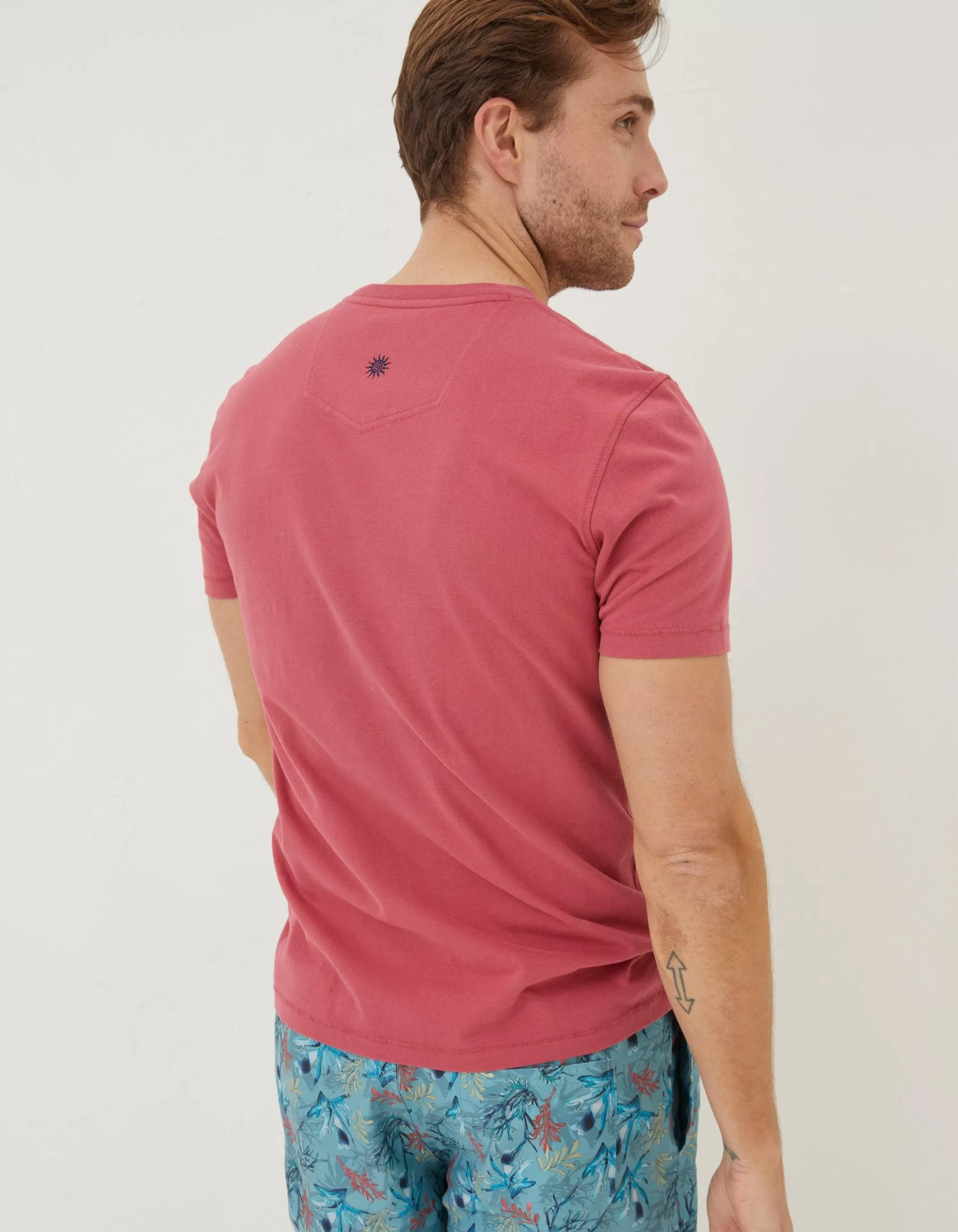 Cheap FatFace Mcs Organic Turtle T-Shirt Rose Pink