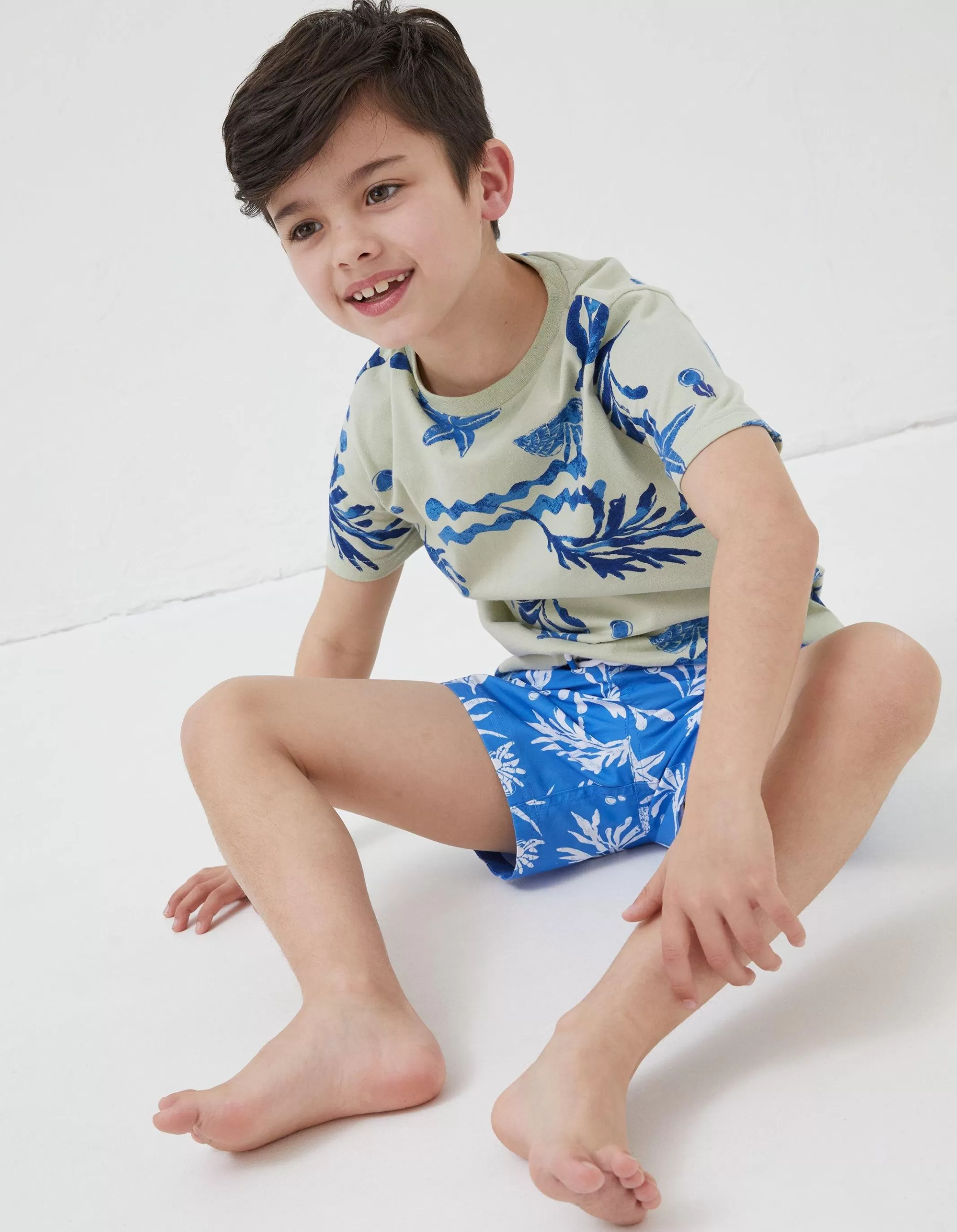 Discount FatFace Mcs Rock Pool Swim Shorts Cobalt Blue