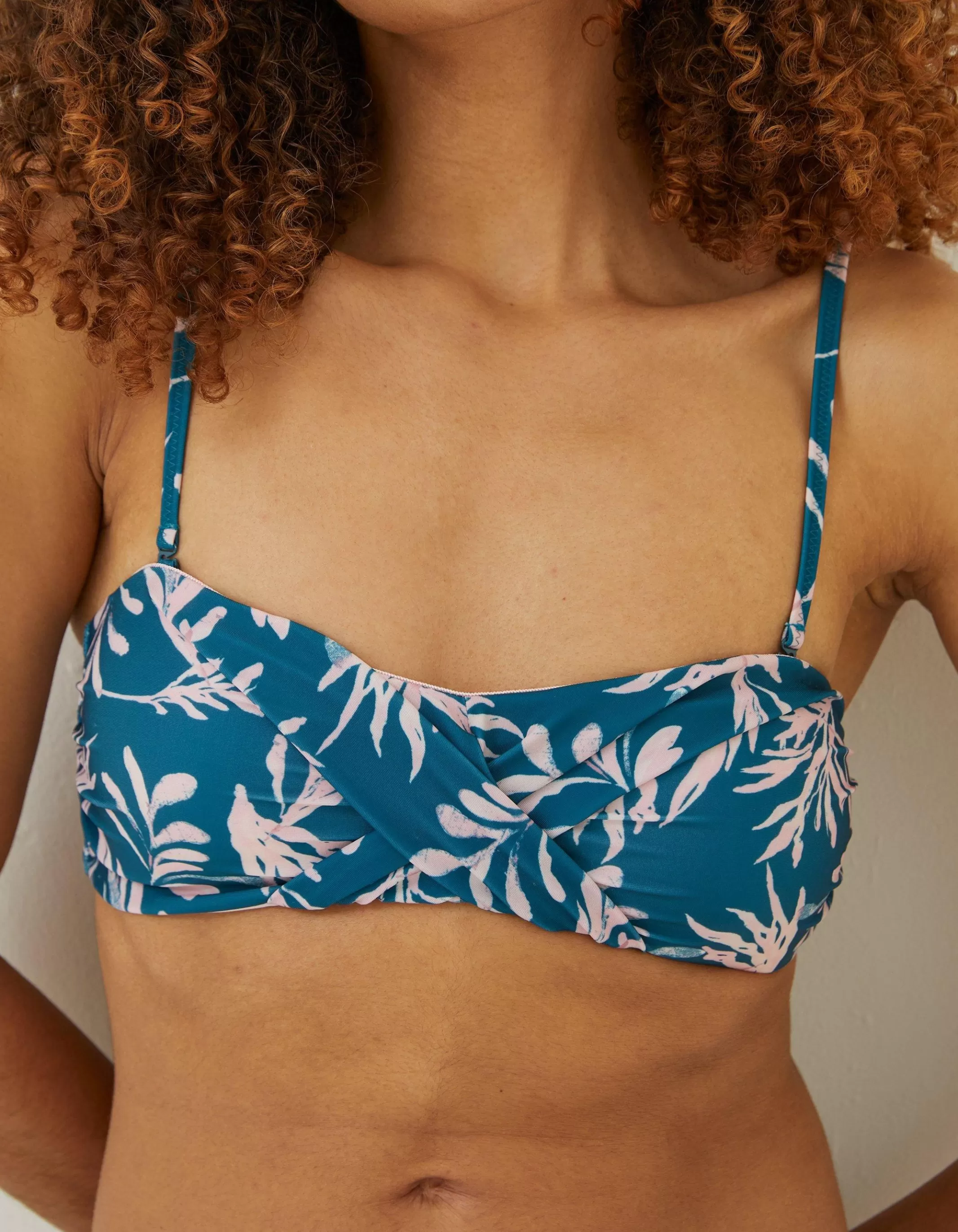 Online FatFace Mcs Seaweed Bikini Top Light Teal