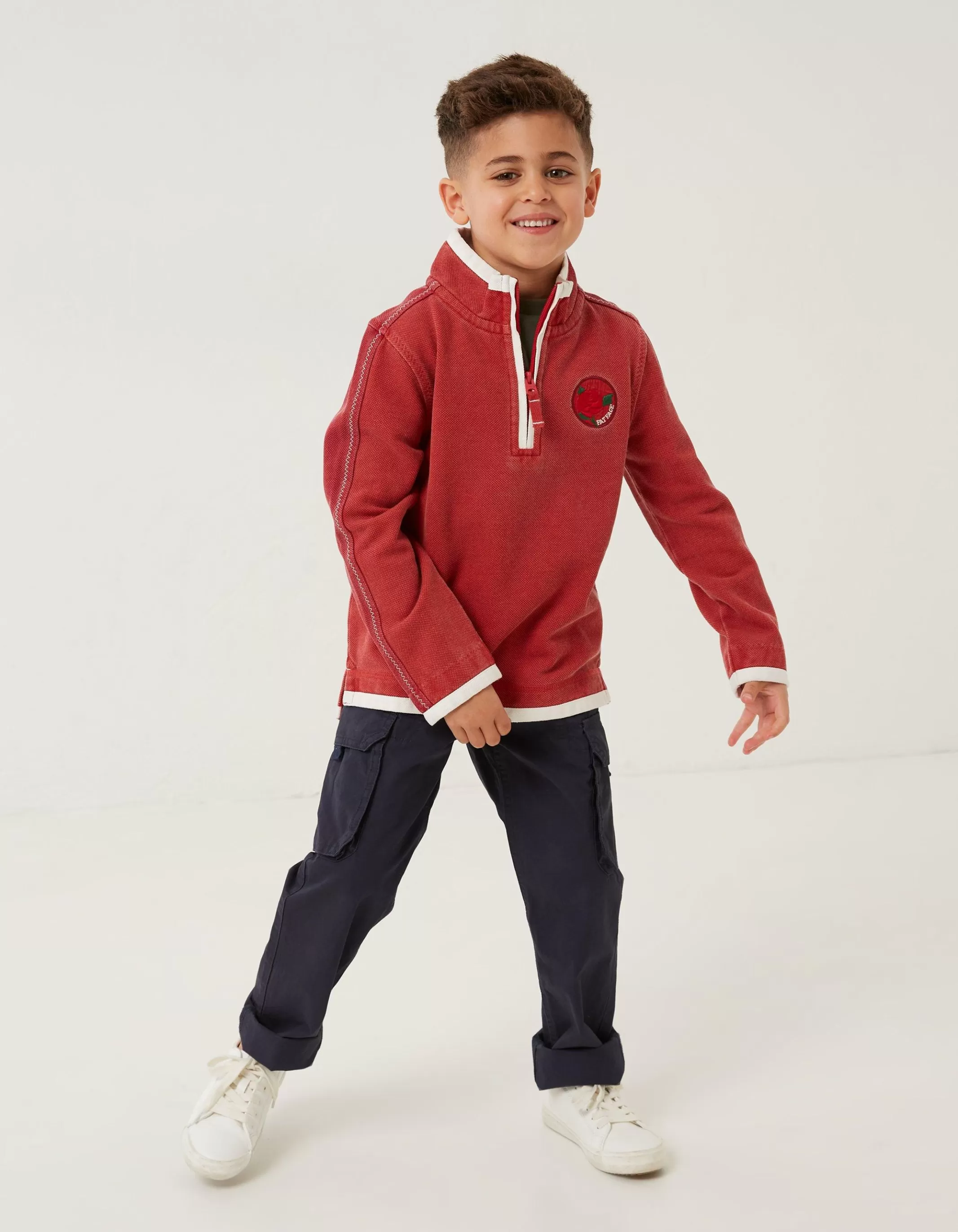 Fashion FatFace Mini England Airlie Sweat White