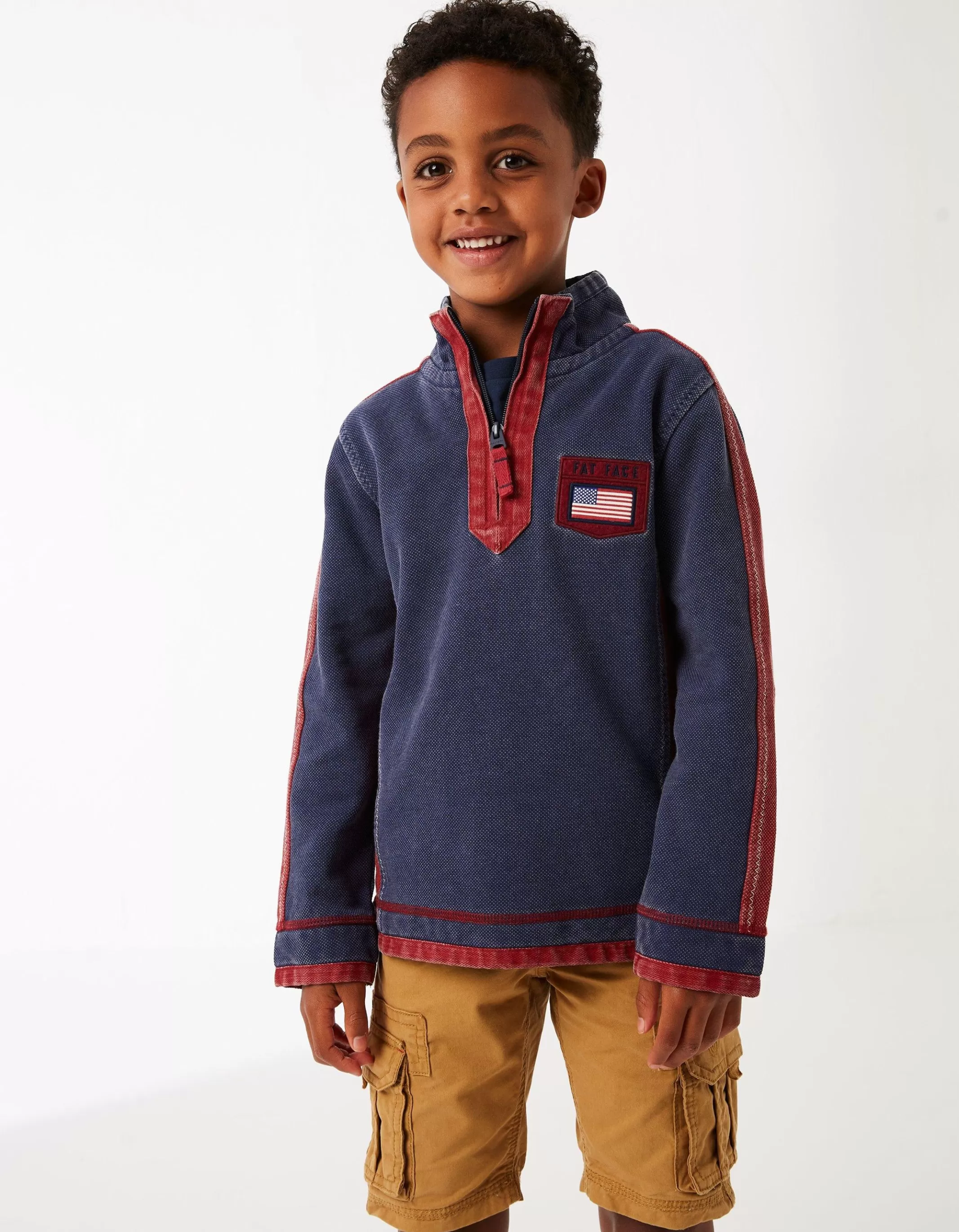Sale FatFace Mini Us Airlie Sweat Navy