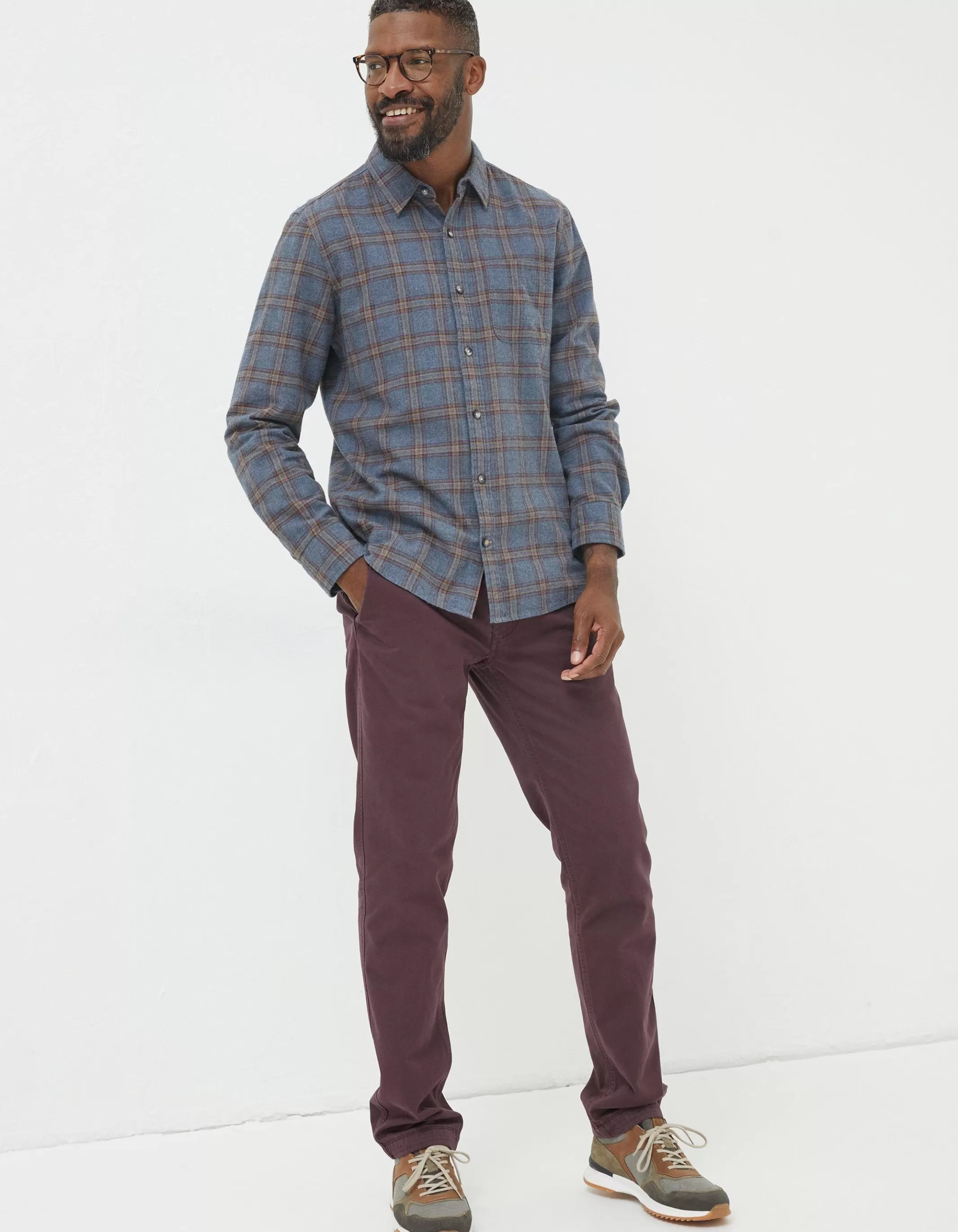 Shop FatFace Modern Coastal Chinos Plum