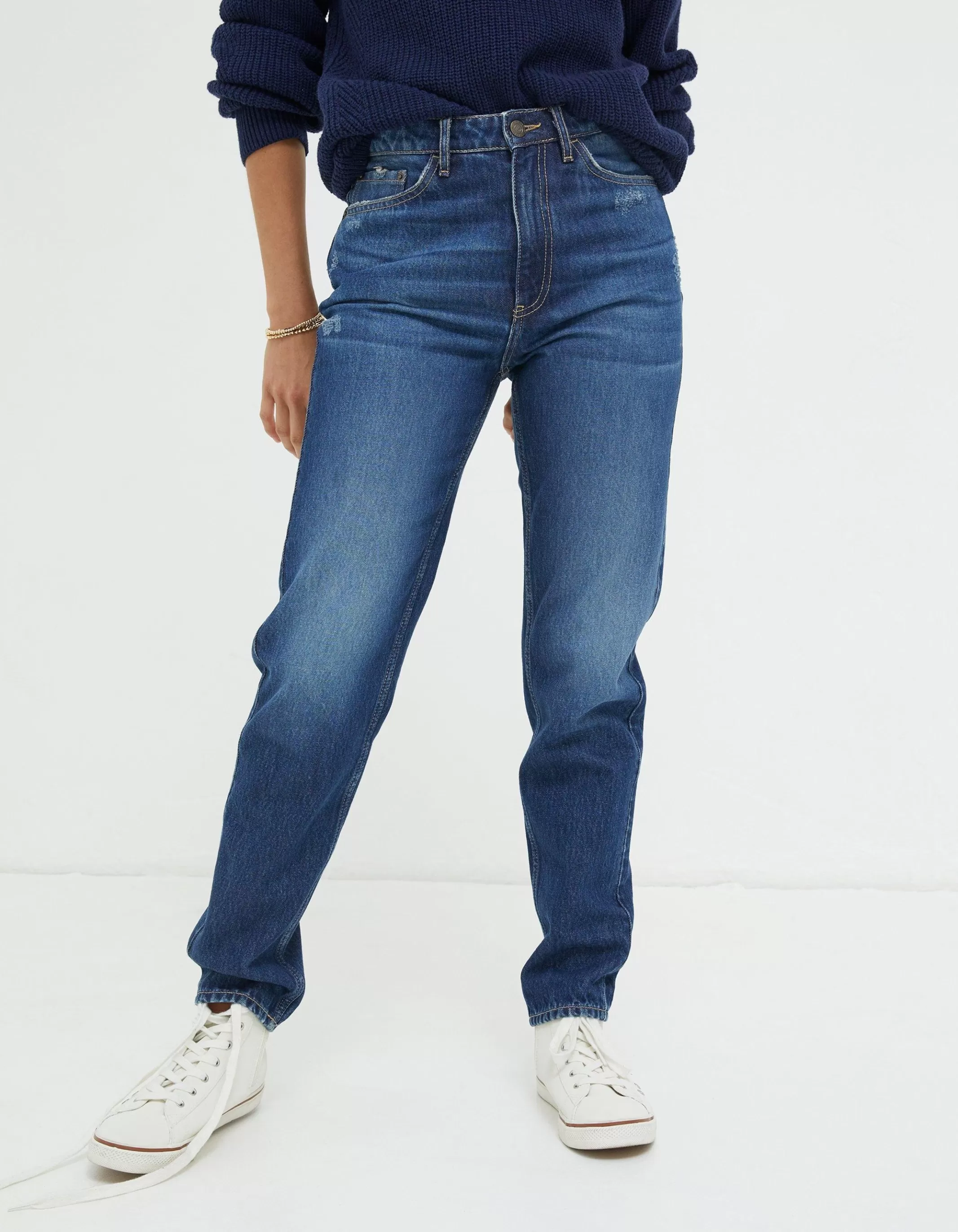 Fashion FatFace Mom Jeans Mid Wash