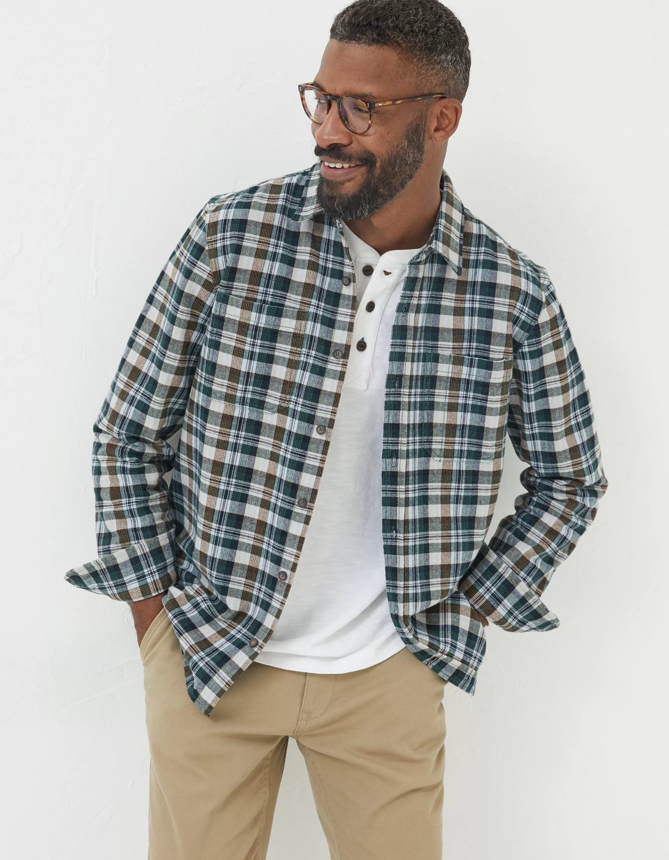 Best FatFace Monkton Check Shirt Green