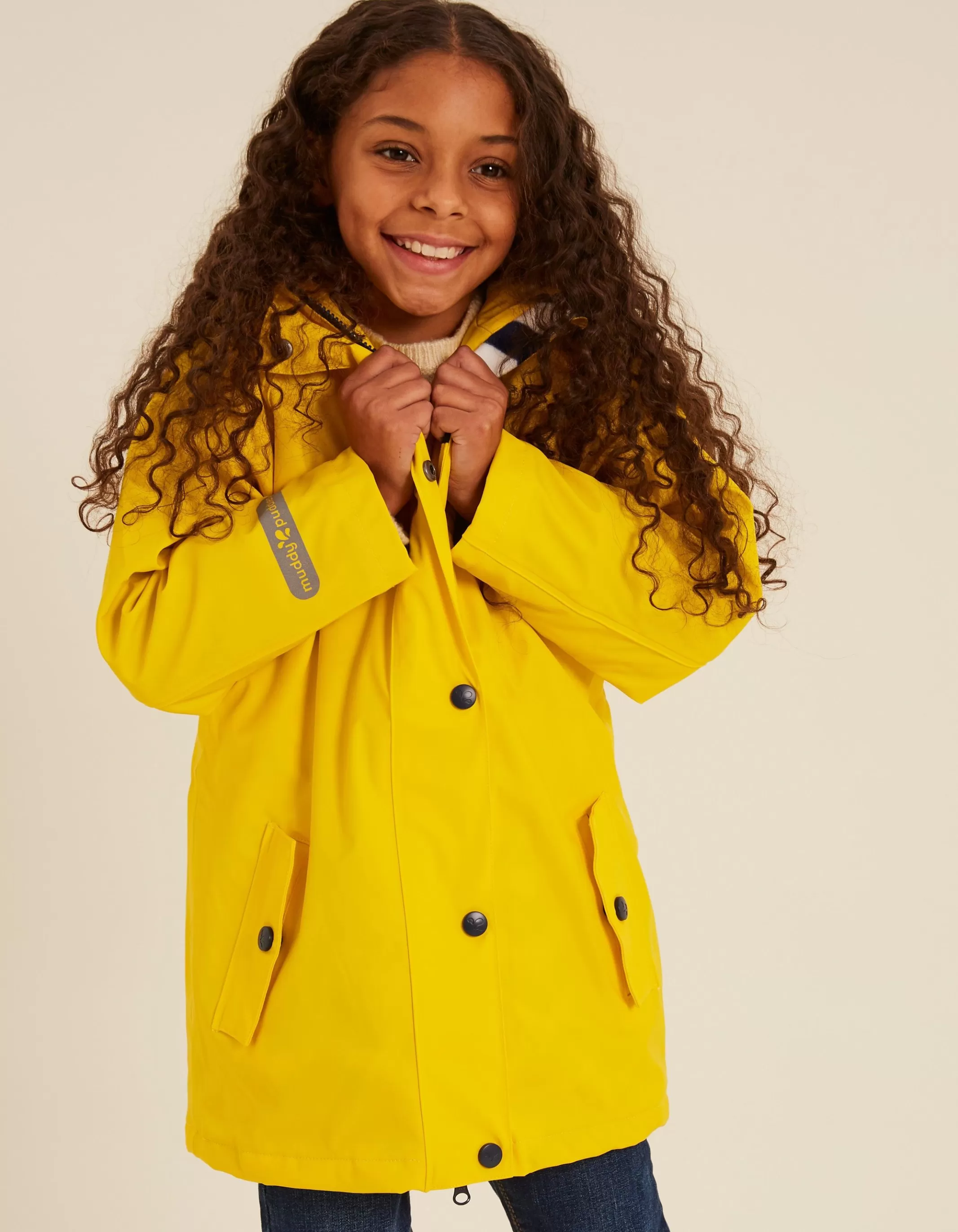 Store FatFace Muddy Puddle Puddleflex Plain Jacket Sunshine