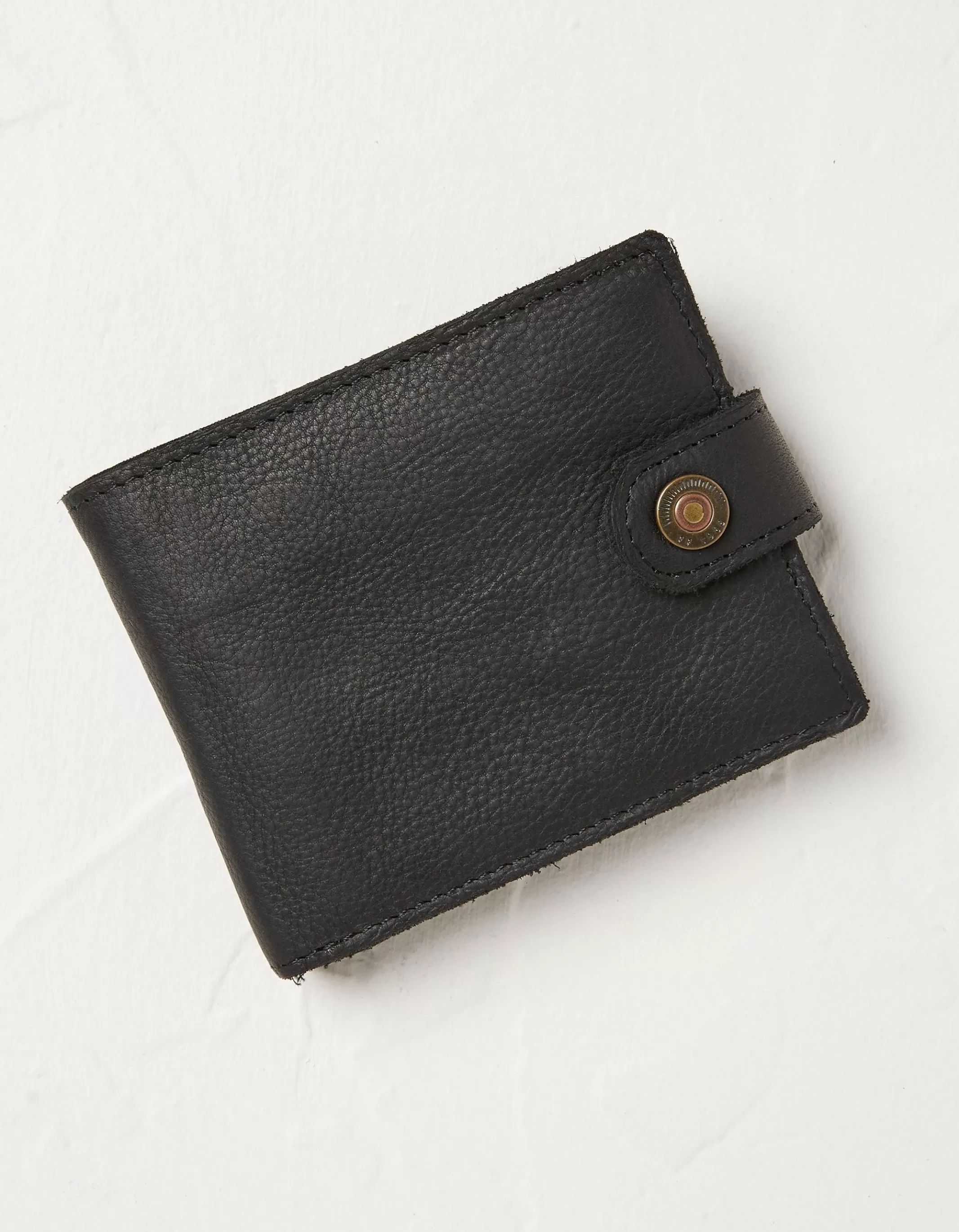 Sale FatFace Multi Compartment Leather Wallet Black