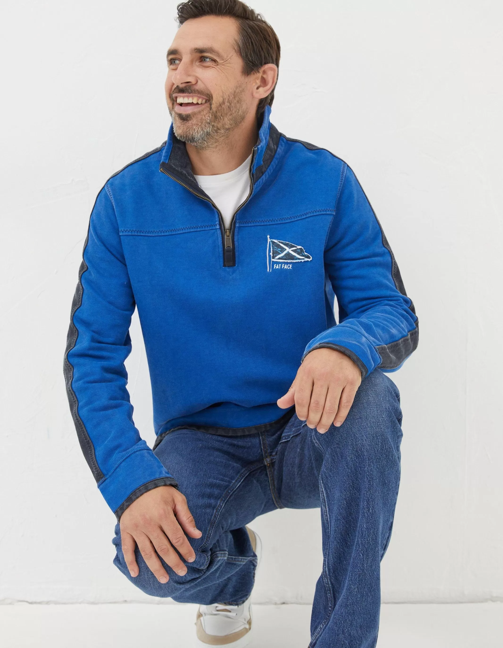 Online FatFace Nation Airlie Scotland Sweatshirt Blue