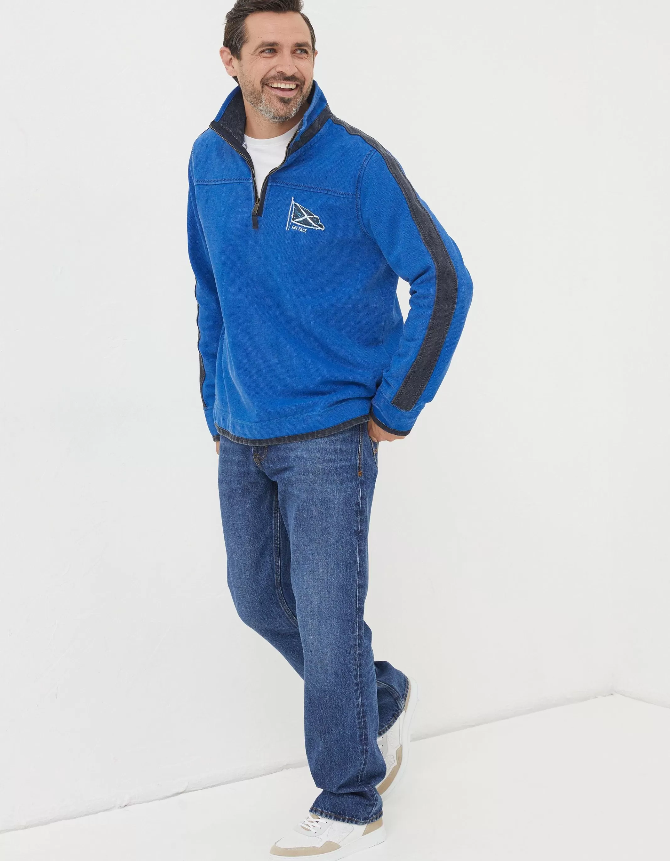 Online FatFace Nation Airlie Scotland Sweatshirt Blue