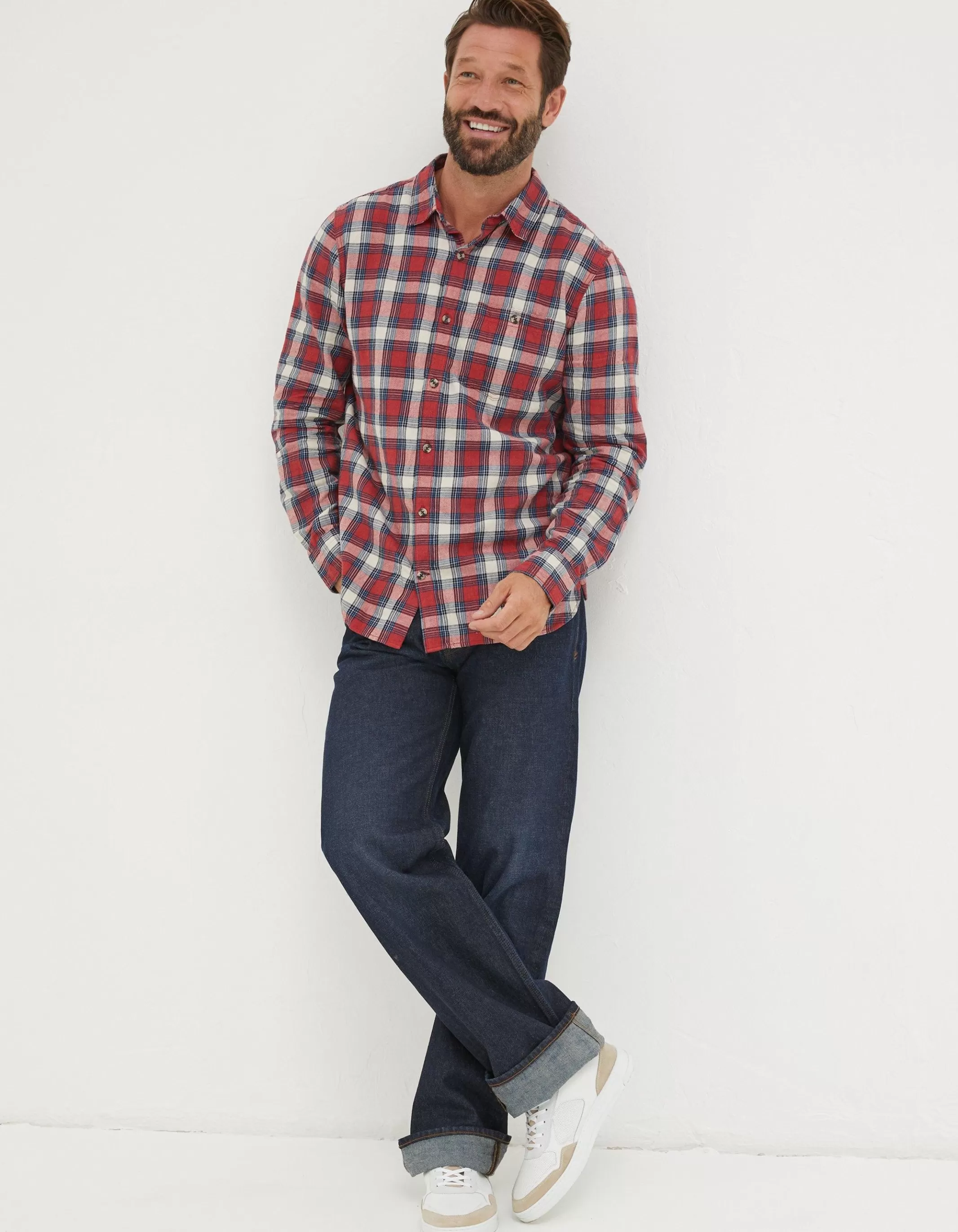 Discount FatFace Nevis Check Shirt Red