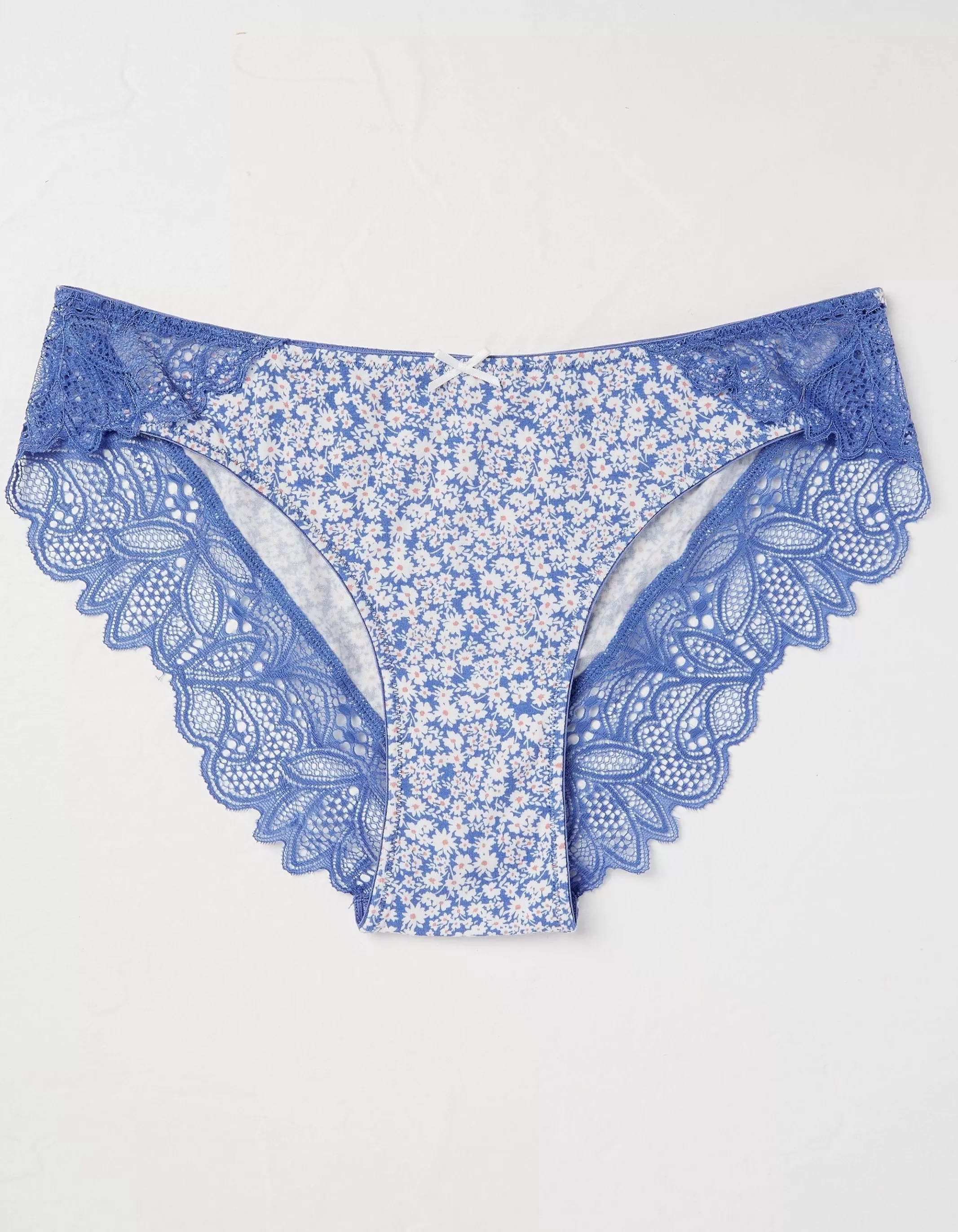 Cheap FatFace Olivia Floral Cheeky Knickers Cobalt Blue