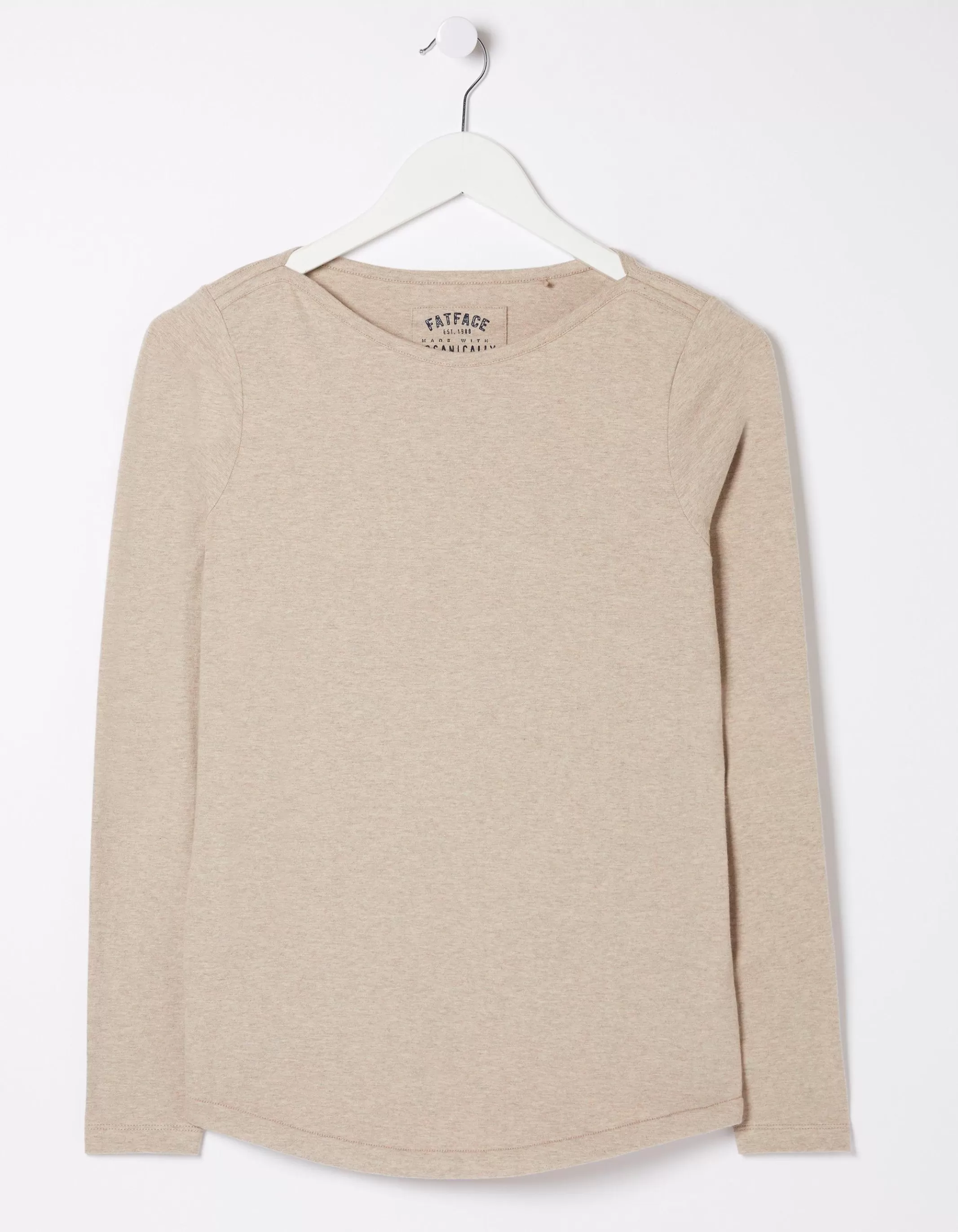 Flash Sale FatFace Organic Cotton Bree Tee Oatmeal