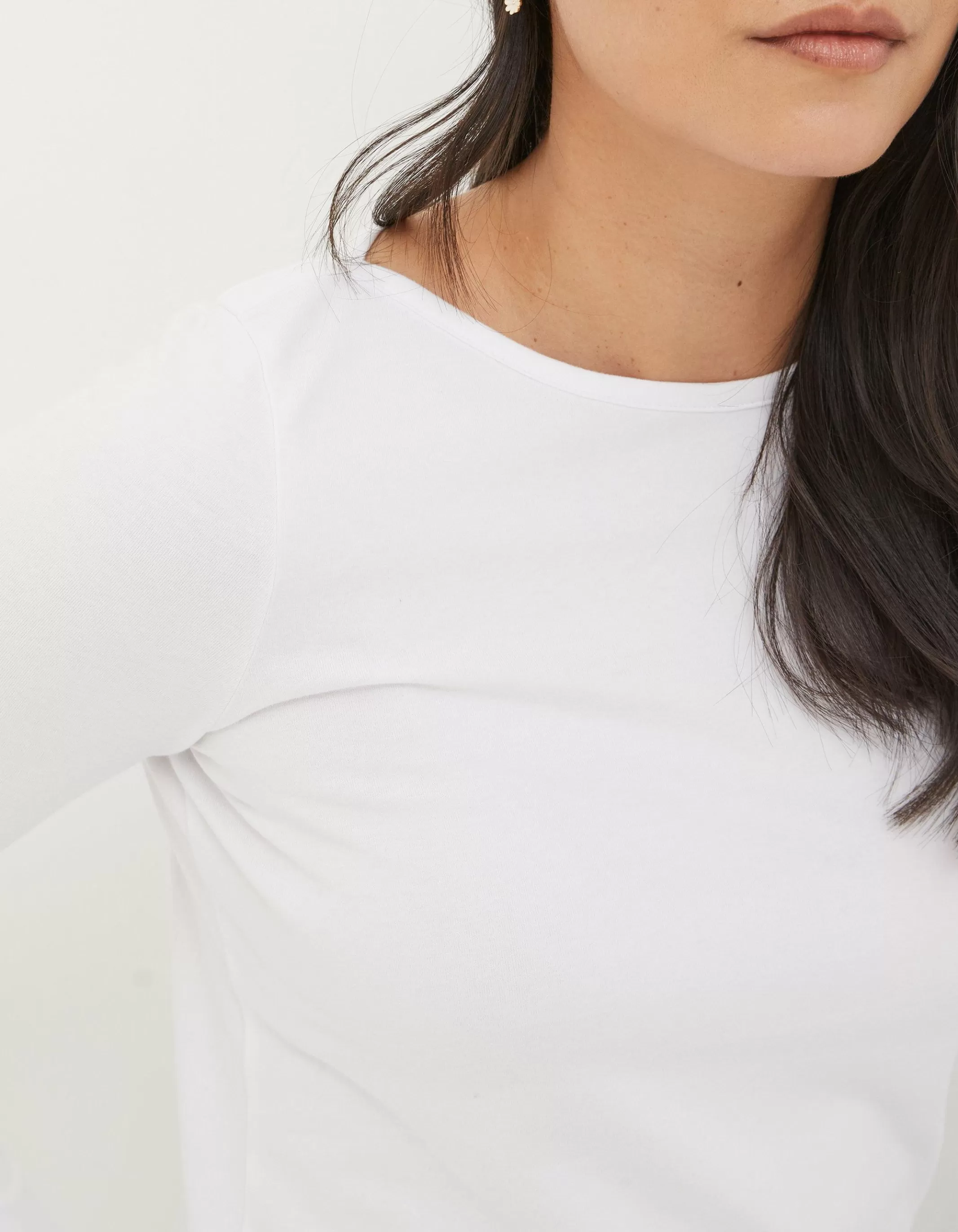 Best Sale FatFace Organic Cotton Bree Tee White
