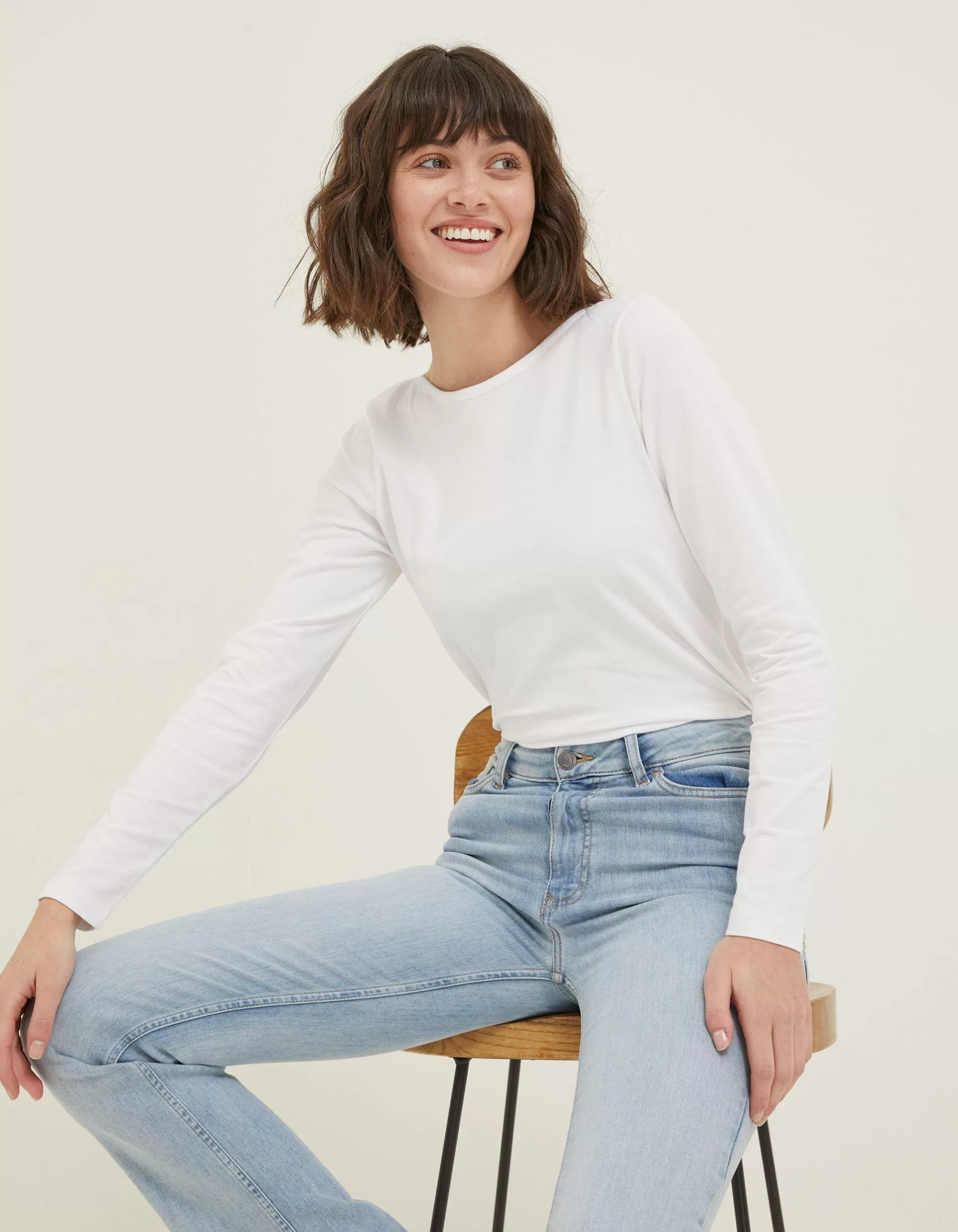 Store FatFace Organic Cotton Bree T-Shirt White
