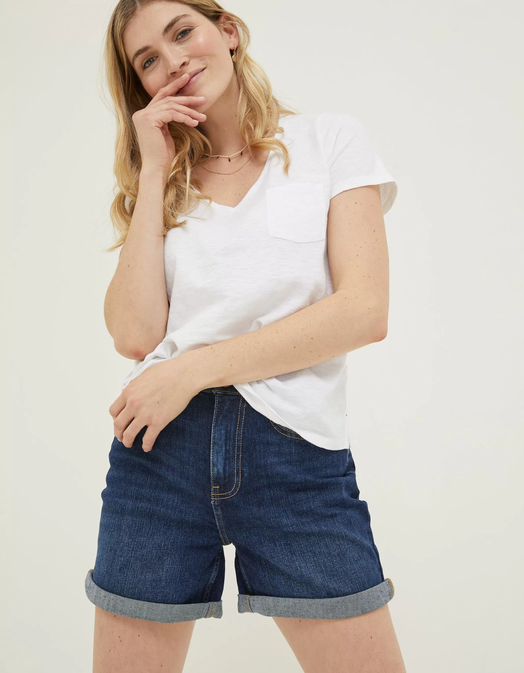 Flash Sale FatFace Organic Cotton Maggie T-Shirt White