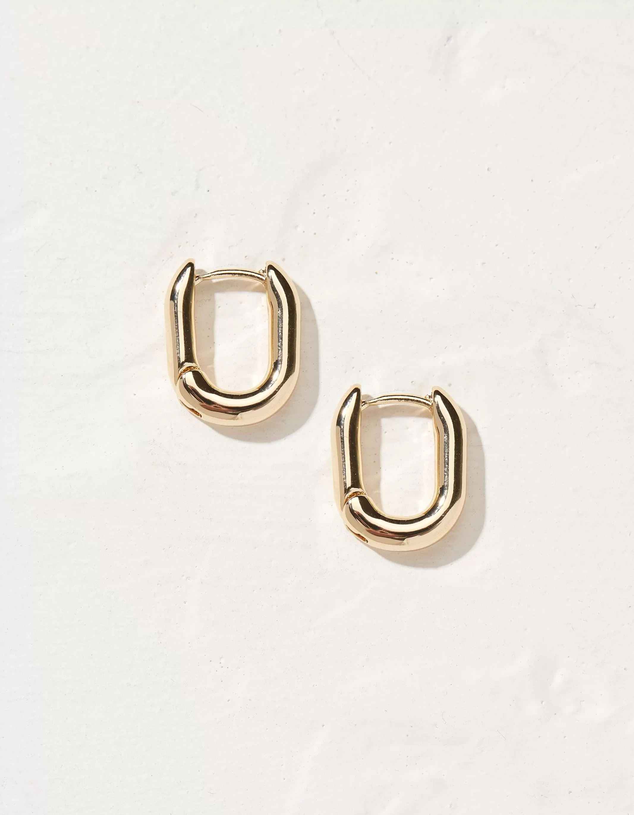 Best FatFace Oval Huggy Hoop Earrings Gold