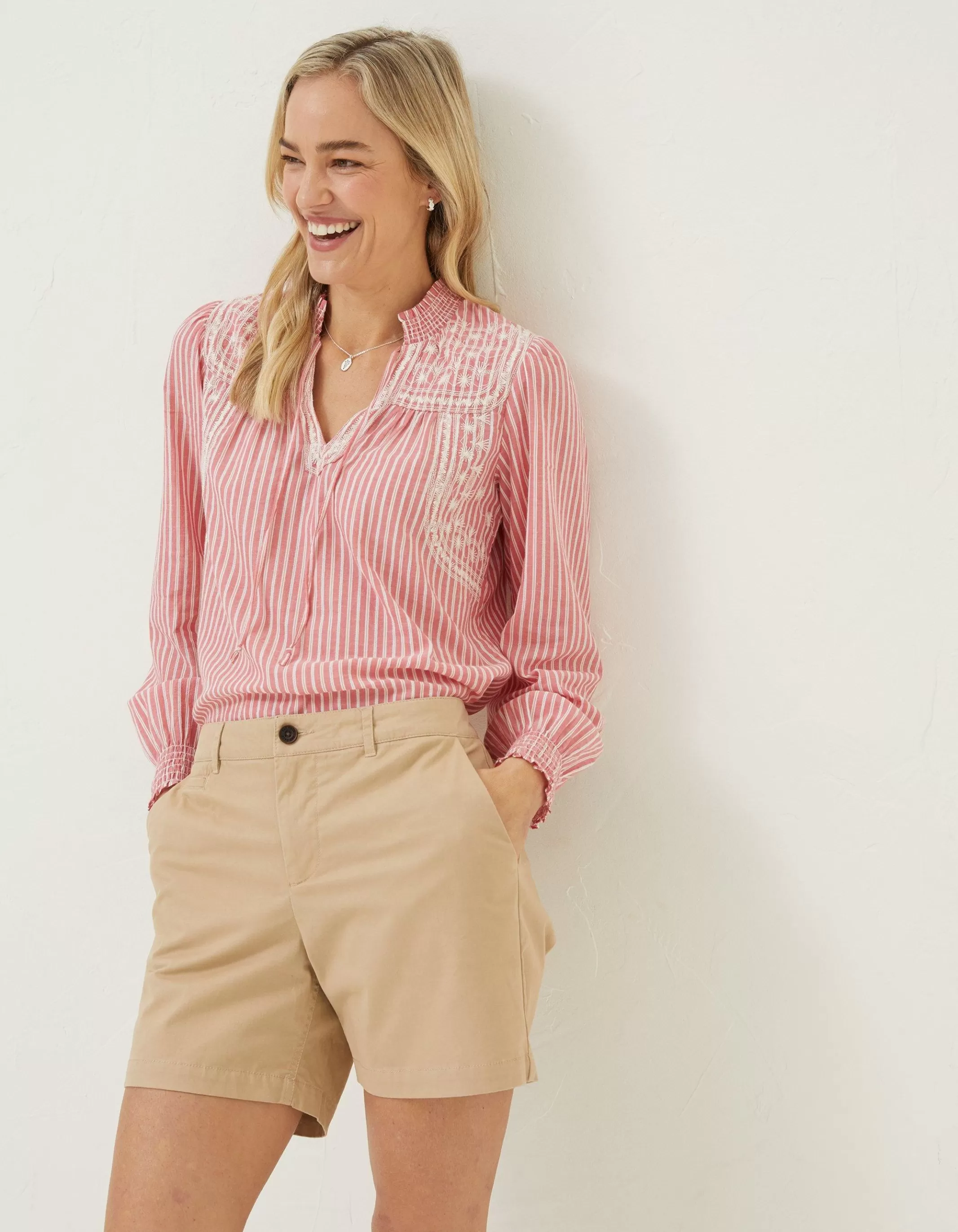 New FatFace Padstow Chino Shorts Stone