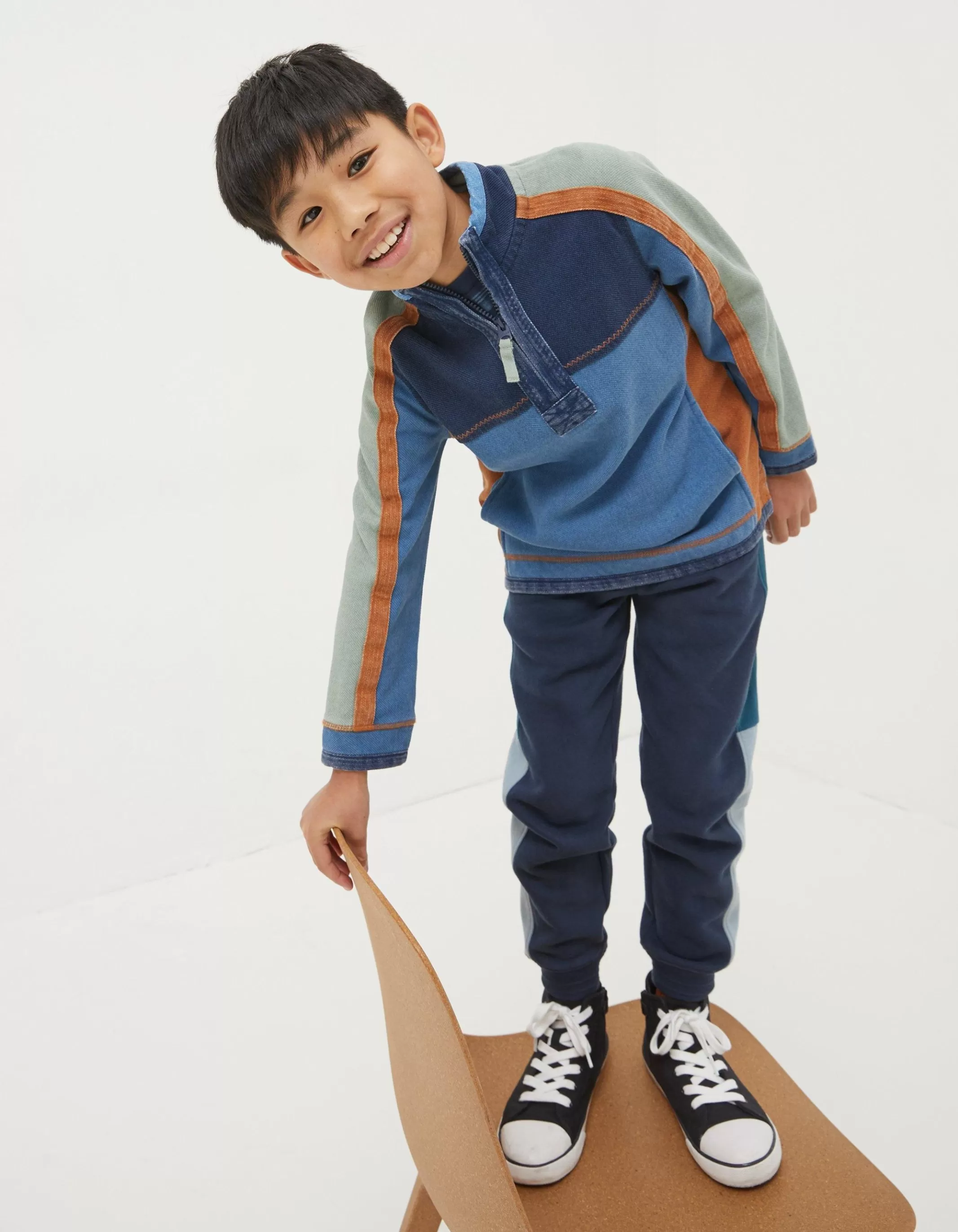 New FatFace Panel Airlie Navy