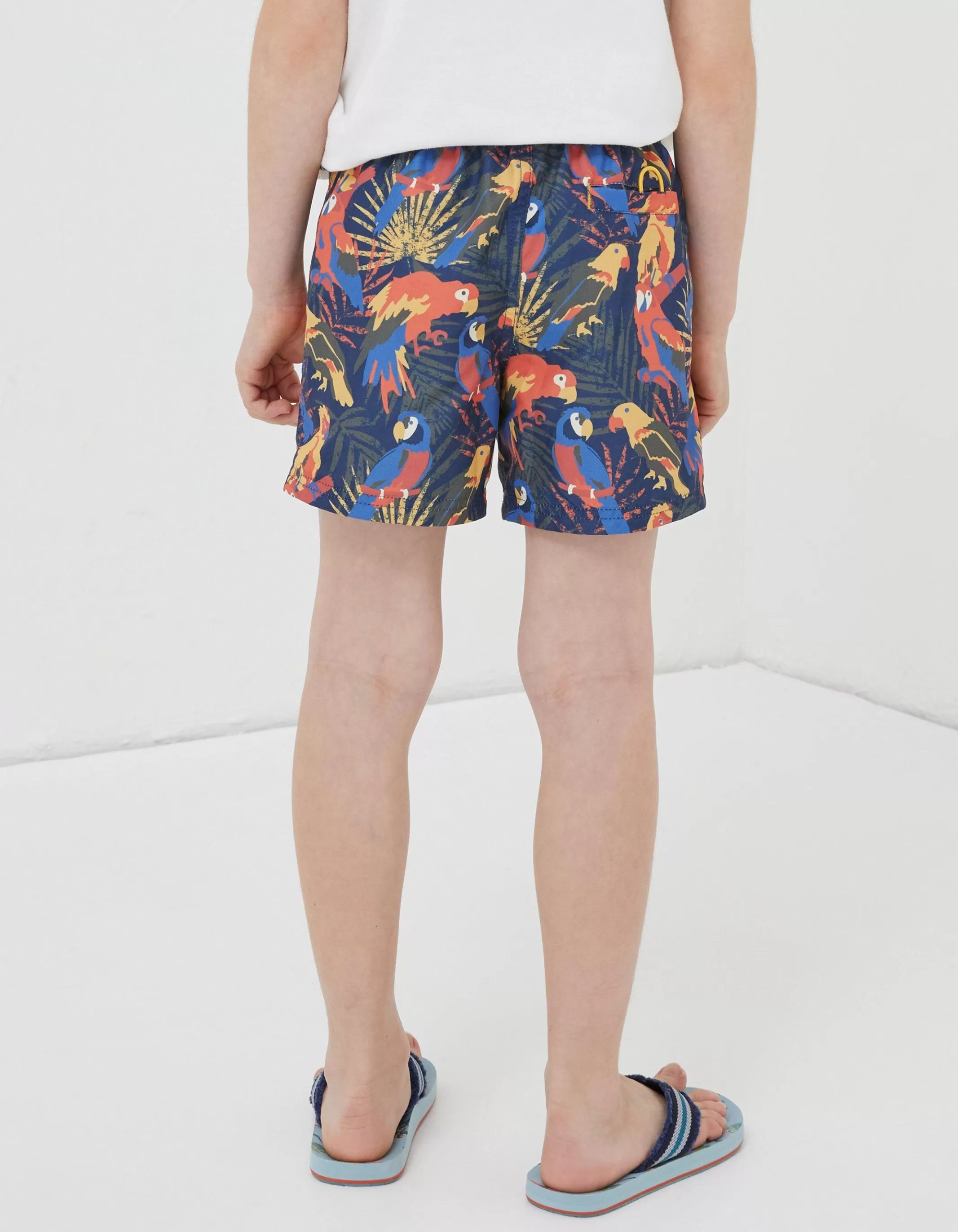 Shop FatFace Parrot Swim Shorts Multi Colour