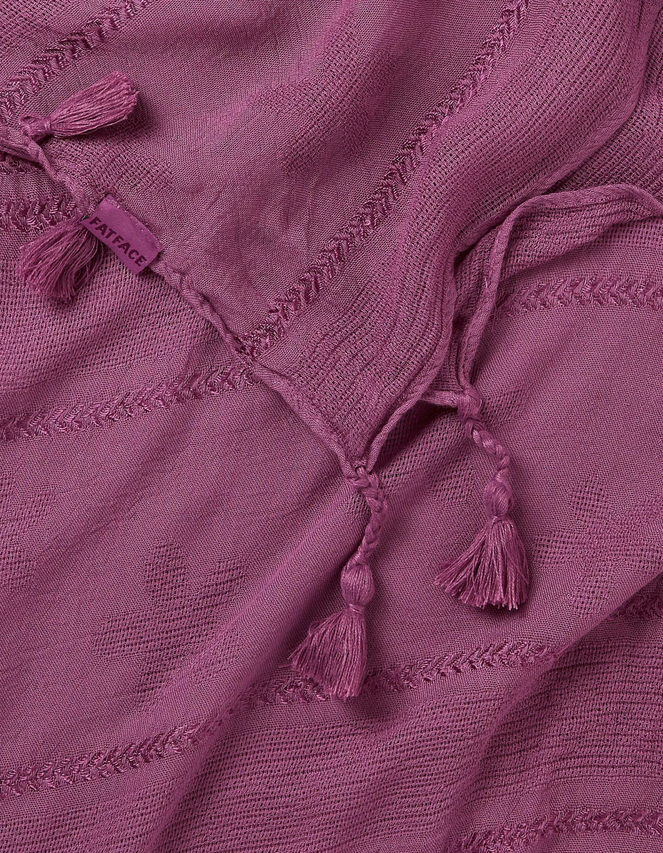 Clearance FatFace Patsy Lightweight Scarf Plum