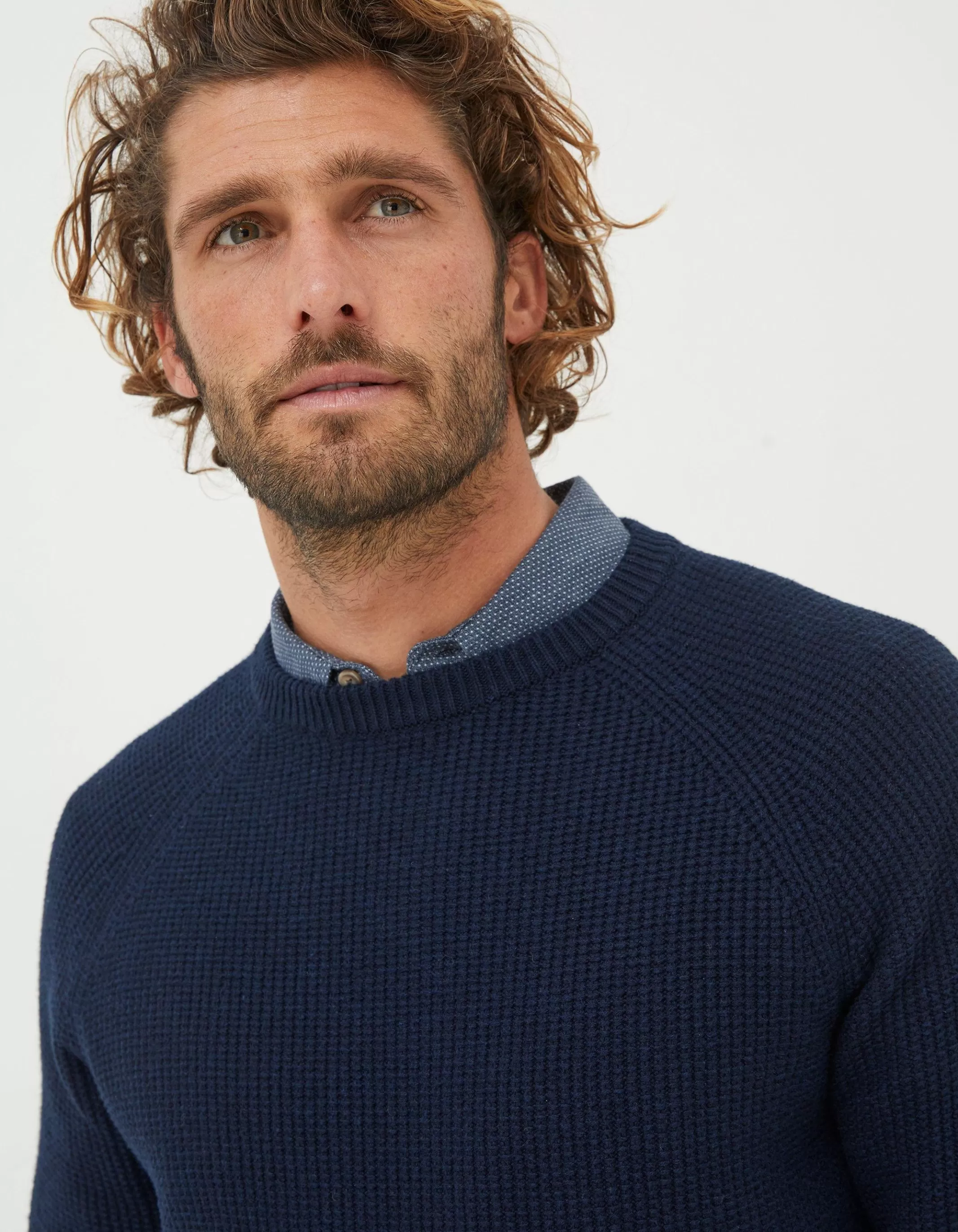 Outlet FatFace Pembrey Crew Jumper Navy