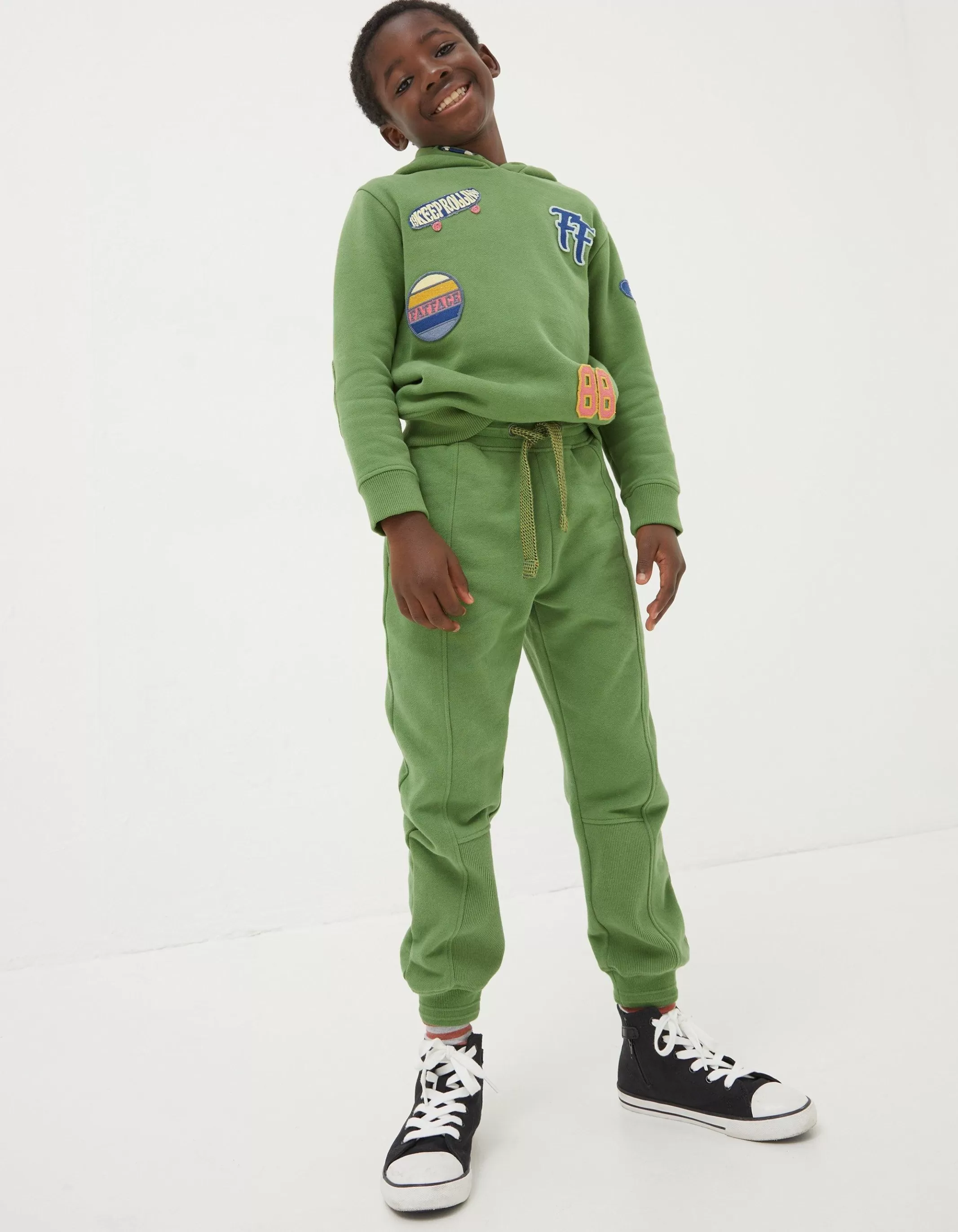 Flash Sale FatFace Perry Panel Joggers Washed Green