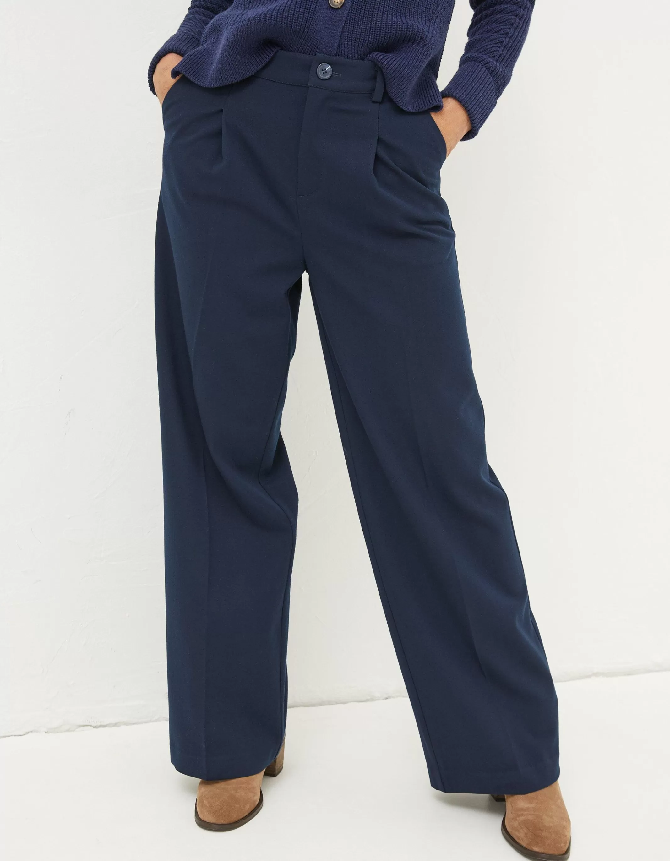 Hot FatFace Piper Herringbone Trouser Navy