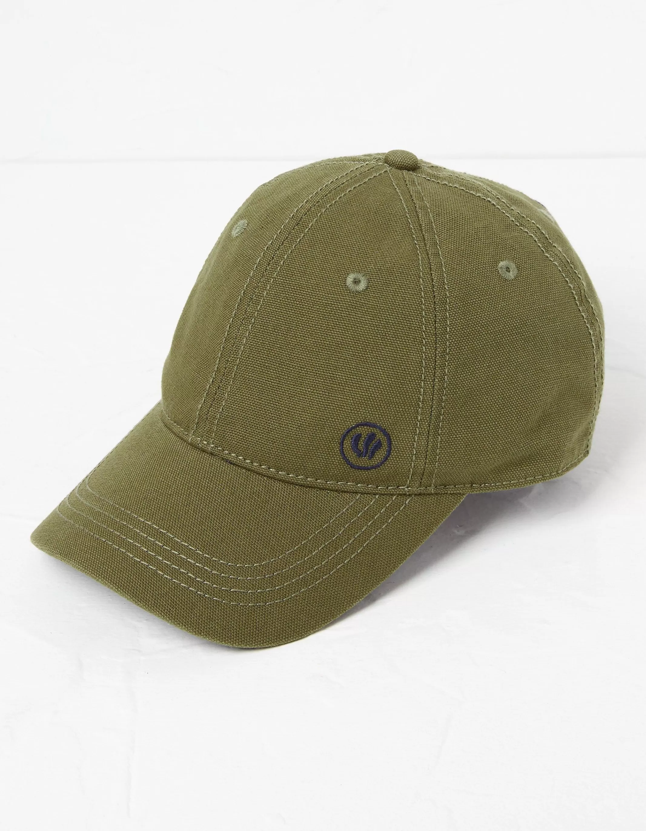 Cheap FatFace Plain Baseball Cap Khaki Green