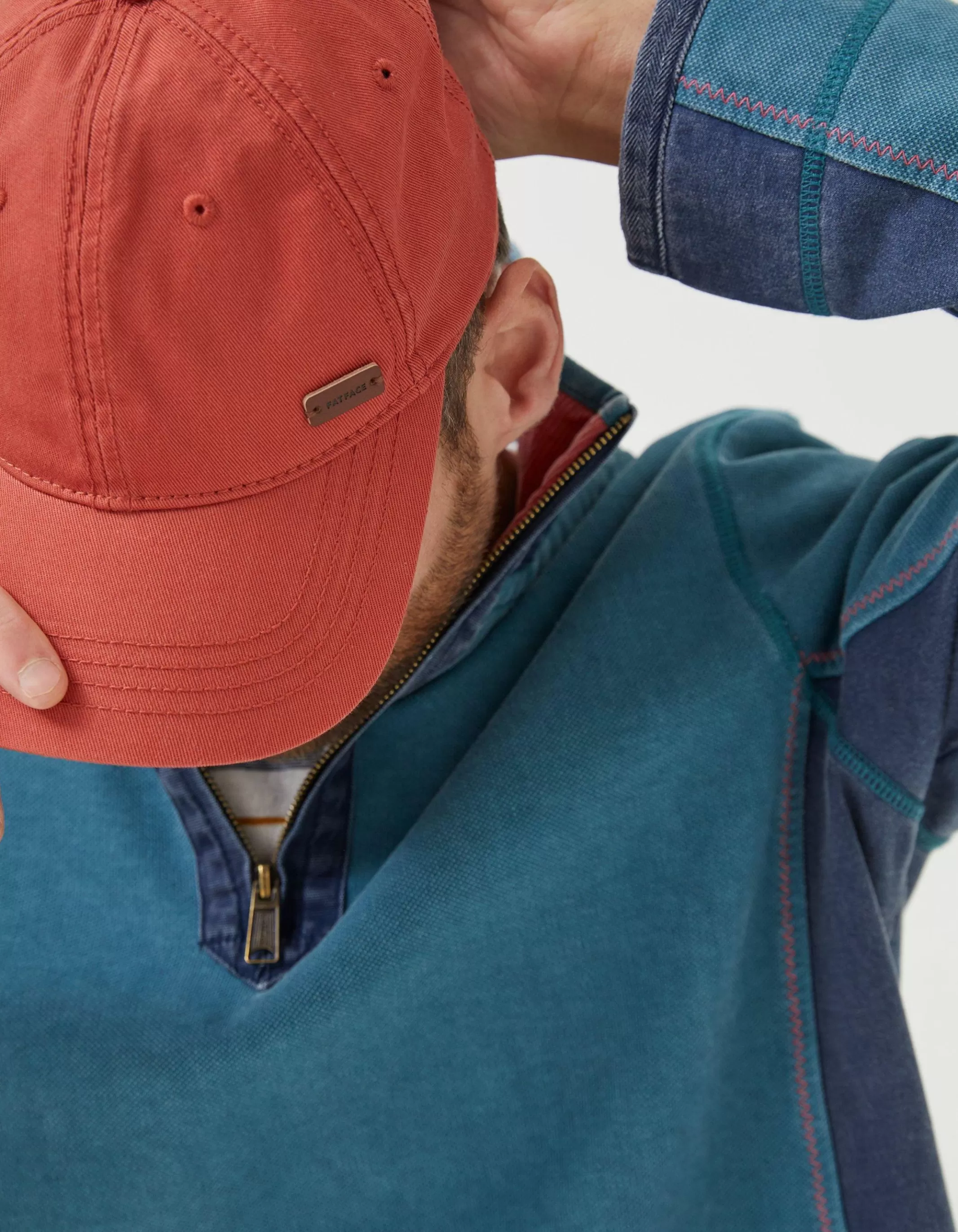 Fashion FatFace Plain Twill Cap Orange