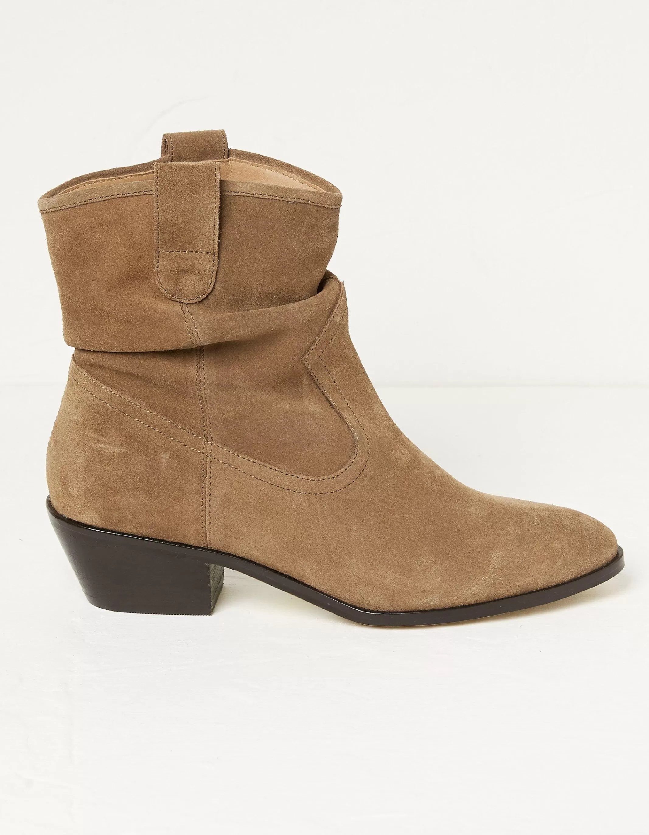 Online FatFace Polly Western Ankle Slouch Boot Tan