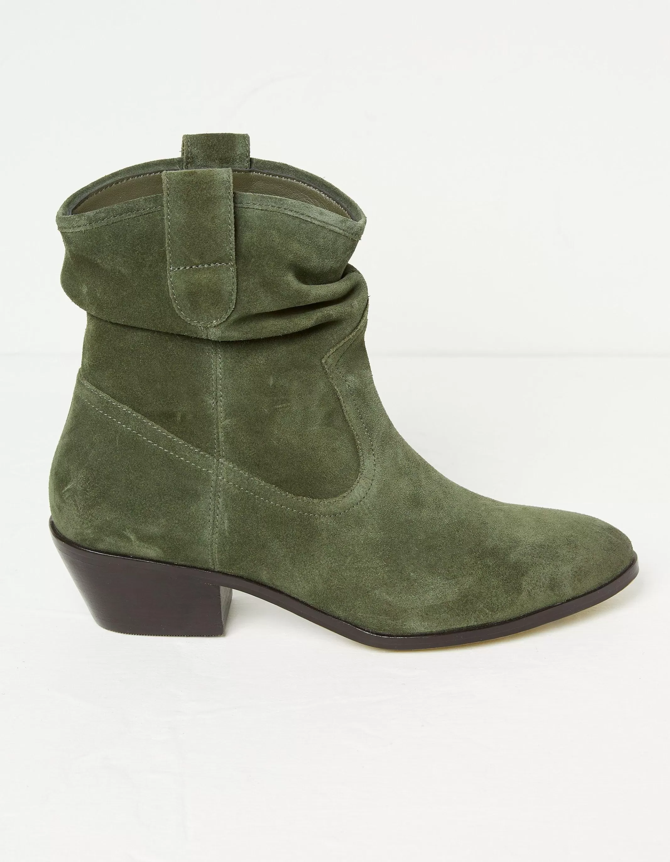 Flash Sale FatFace Polly Western Ankle Slouch Boot Green