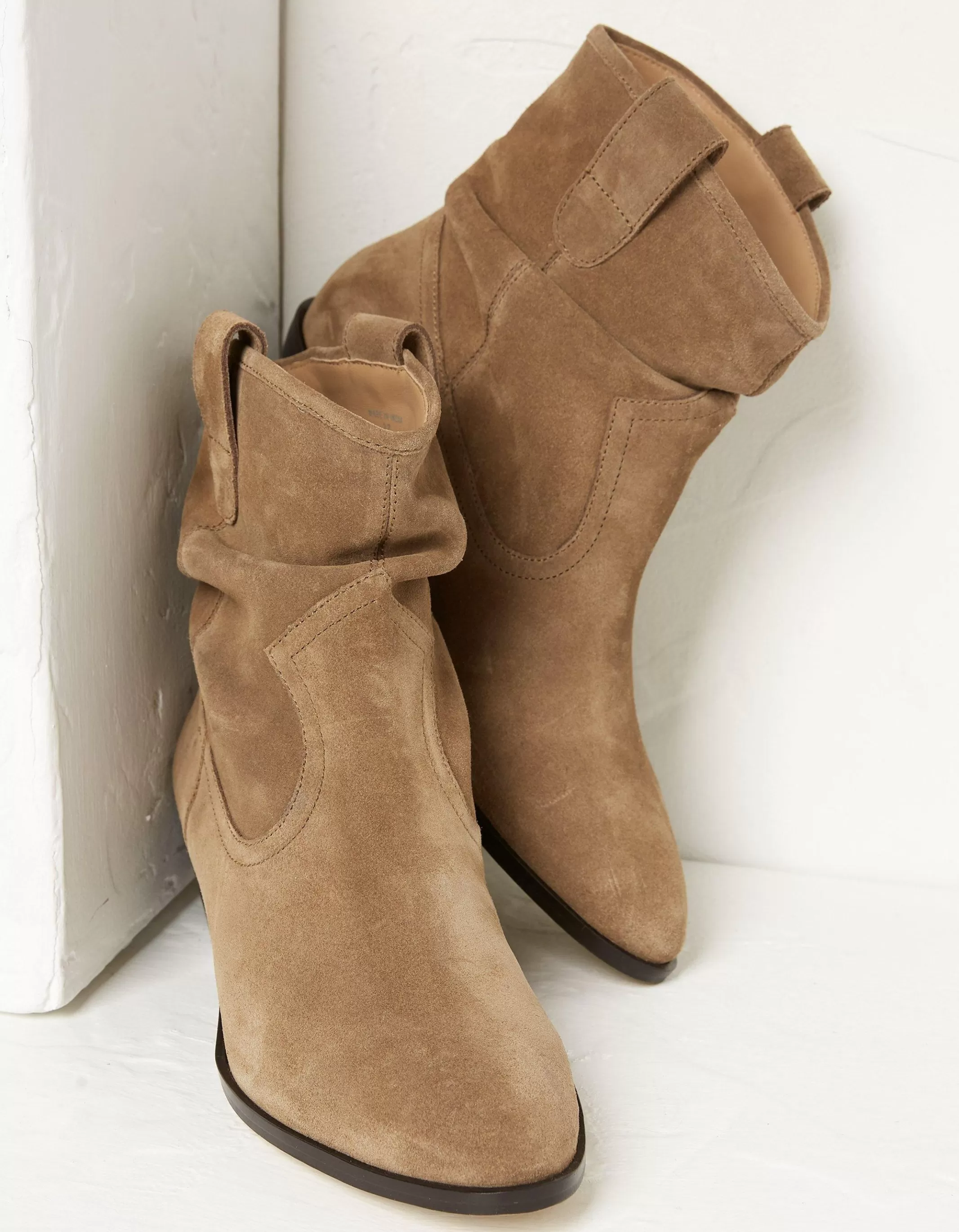 Online FatFace Polly Western Ankle Slouch Boot Tan