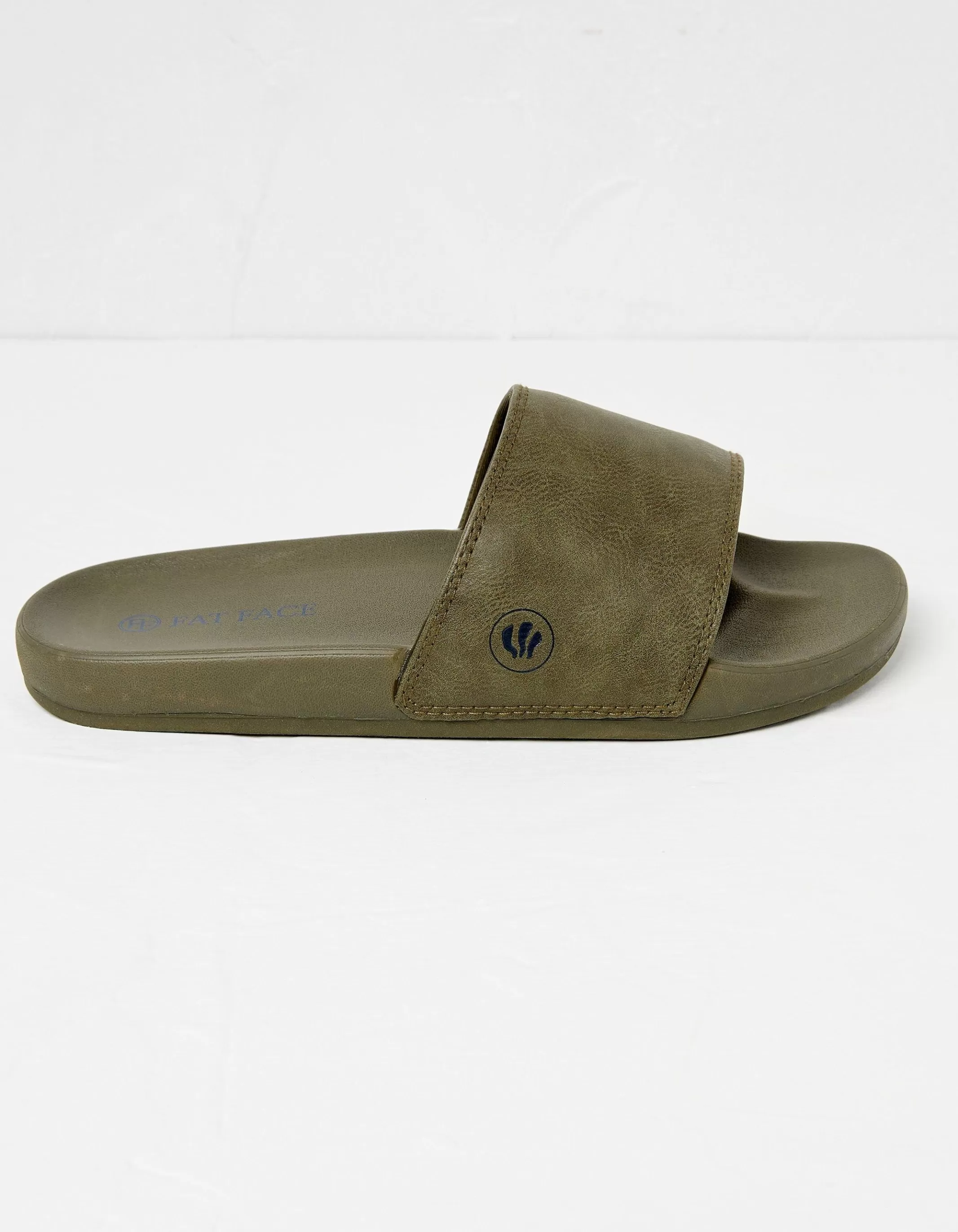 Clearance FatFace Pool Sliders Khaki Green