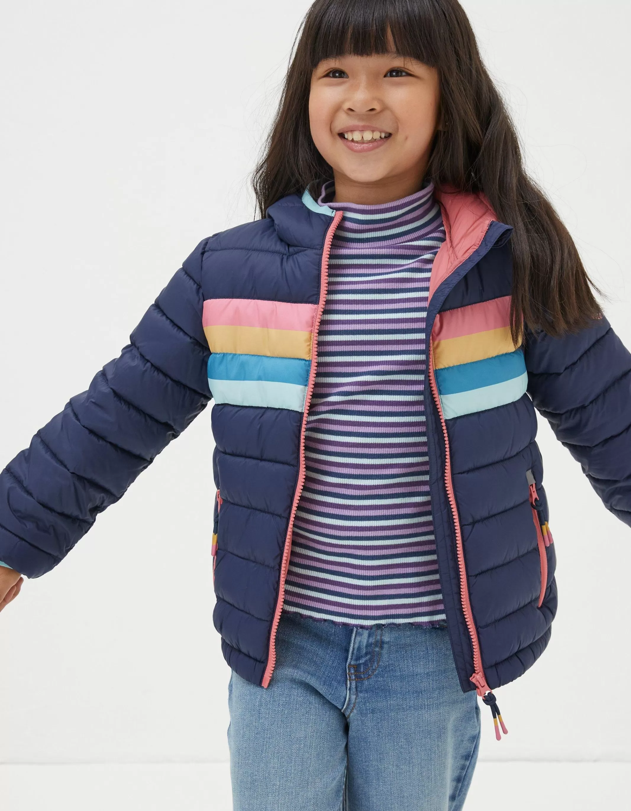 Flash Sale FatFace Poppy Padded Jacket Navy