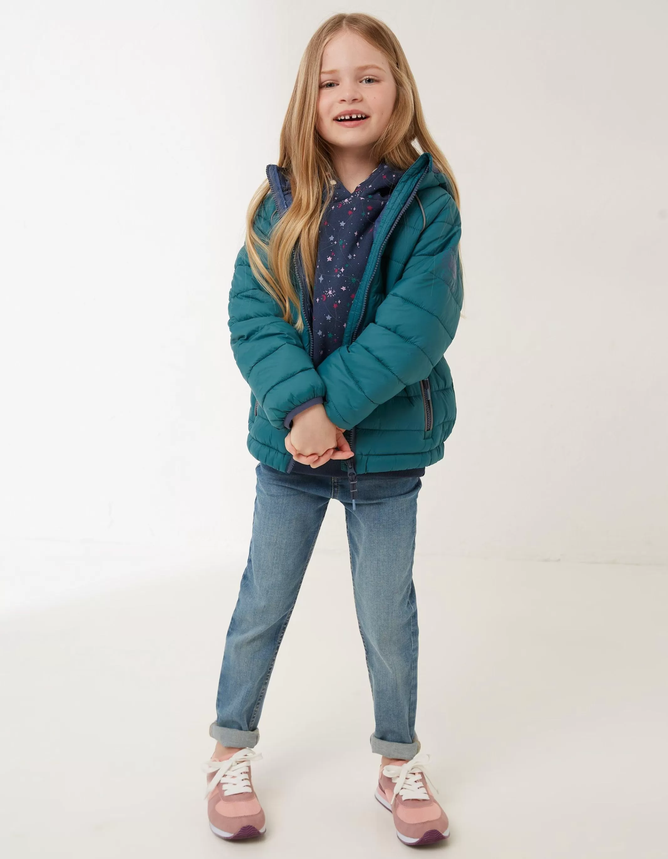 Outlet FatFace Poppy Padded Jacket Teal