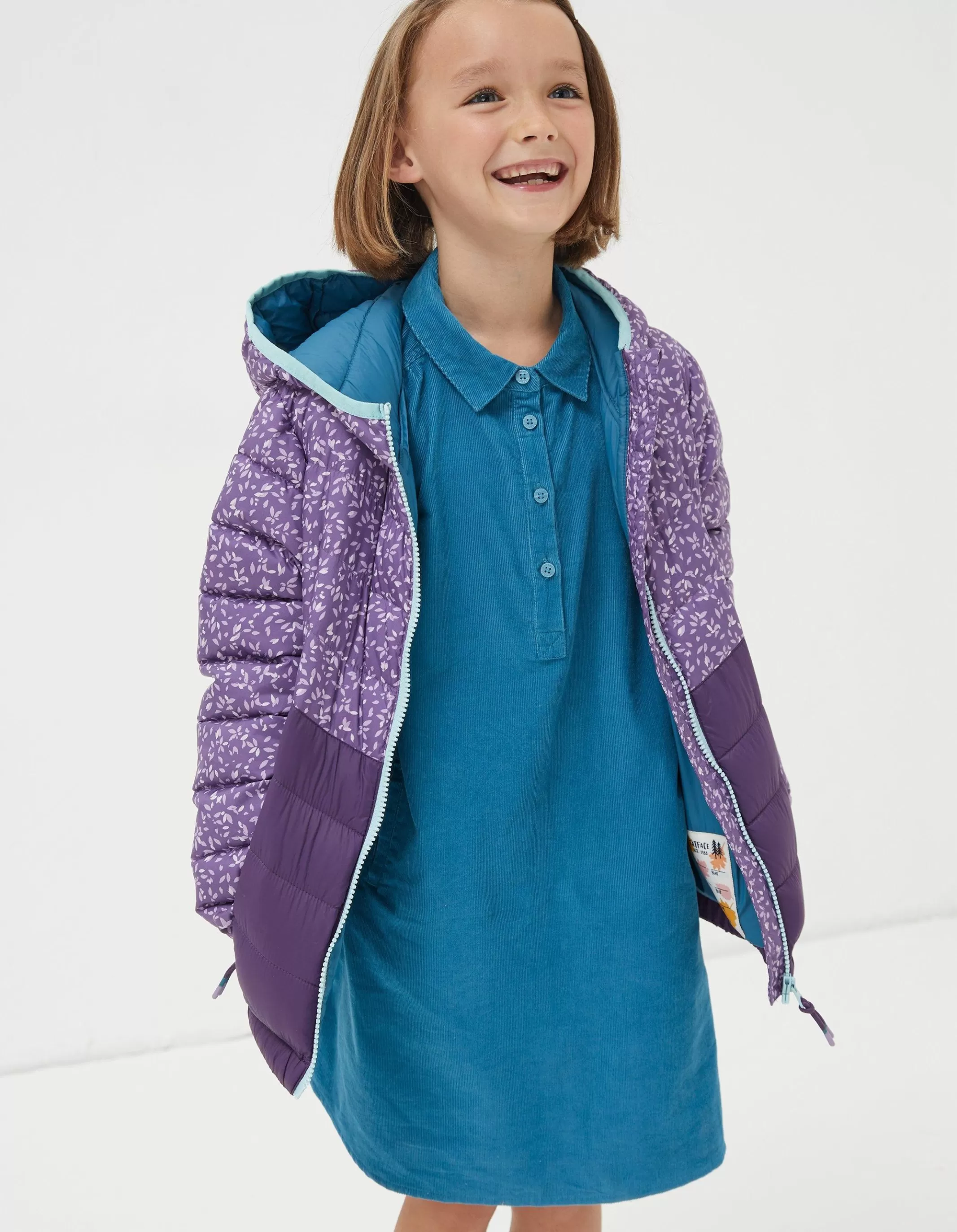 Clearance FatFace Poppy Padded Jacket Purple