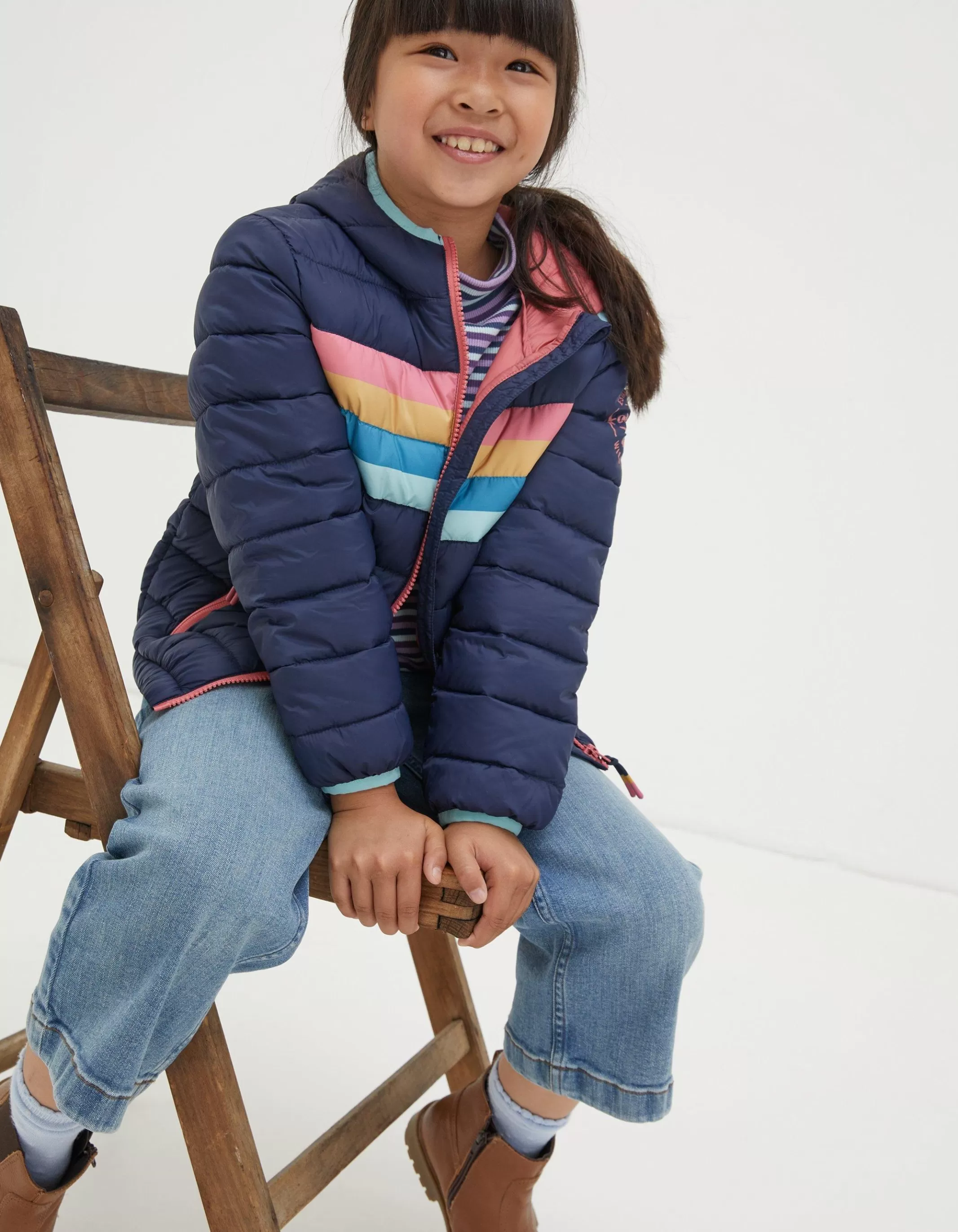 Flash Sale FatFace Poppy Padded Jacket Navy