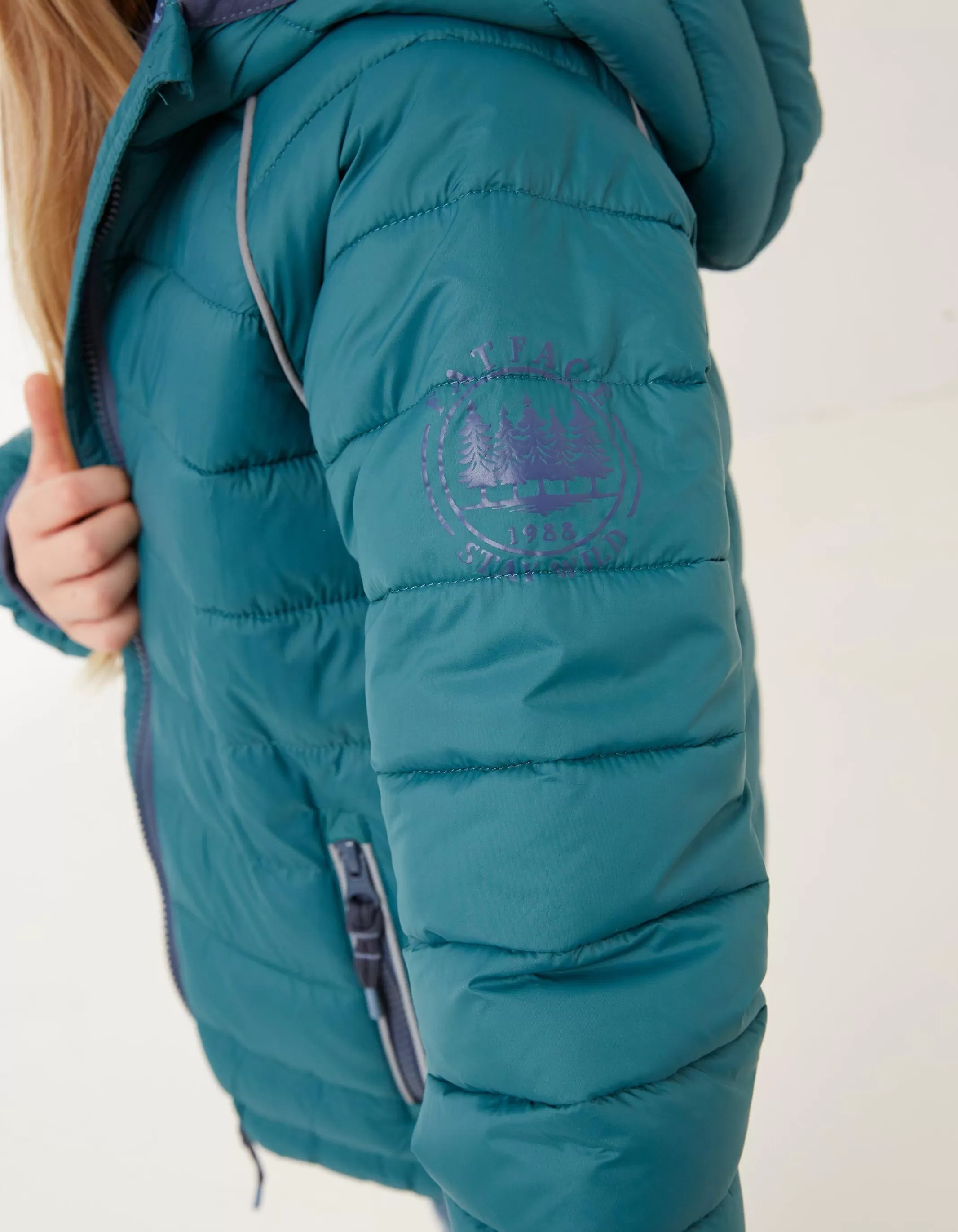 Outlet FatFace Poppy Padded Jacket Teal