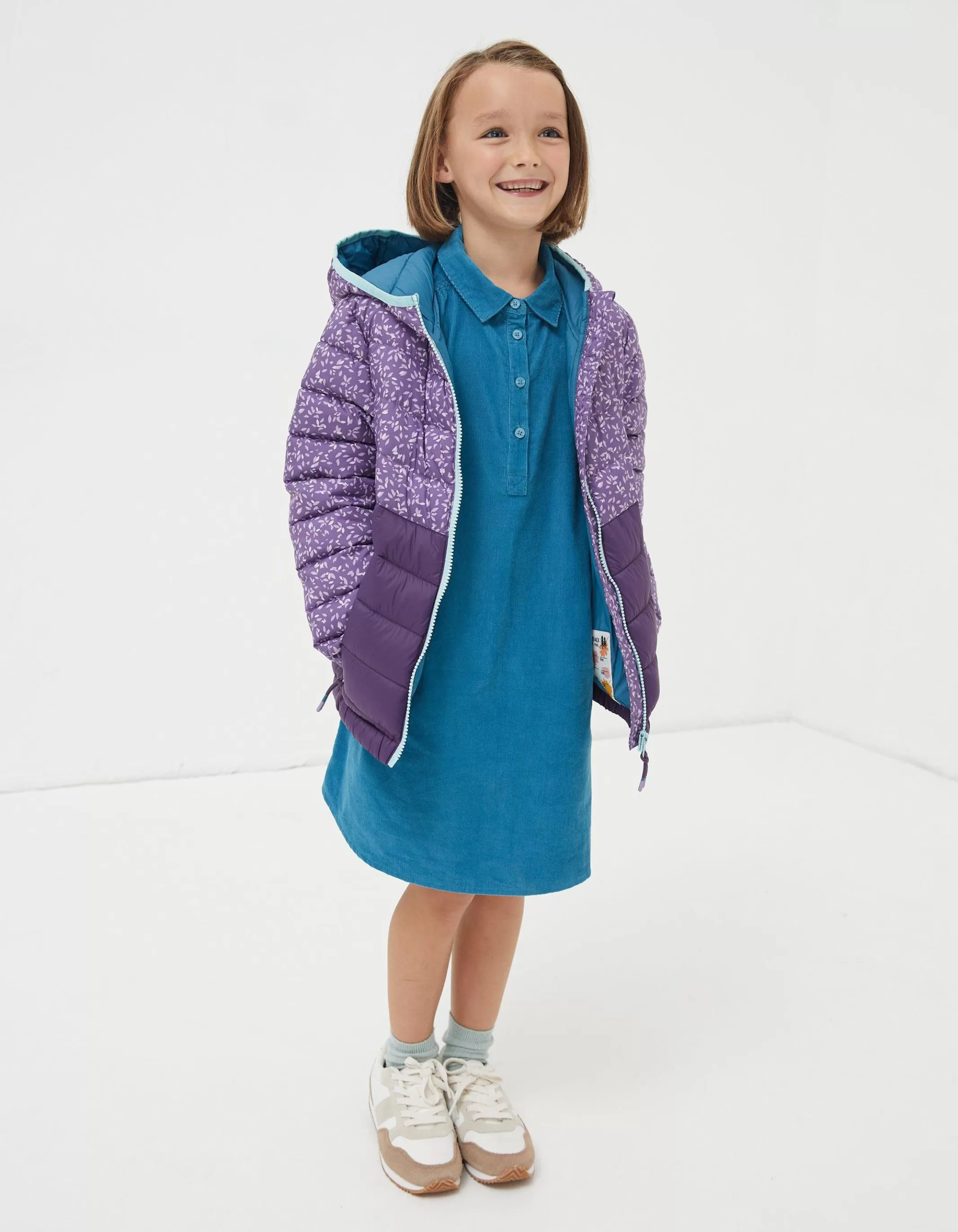 Clearance FatFace Poppy Padded Jacket Purple