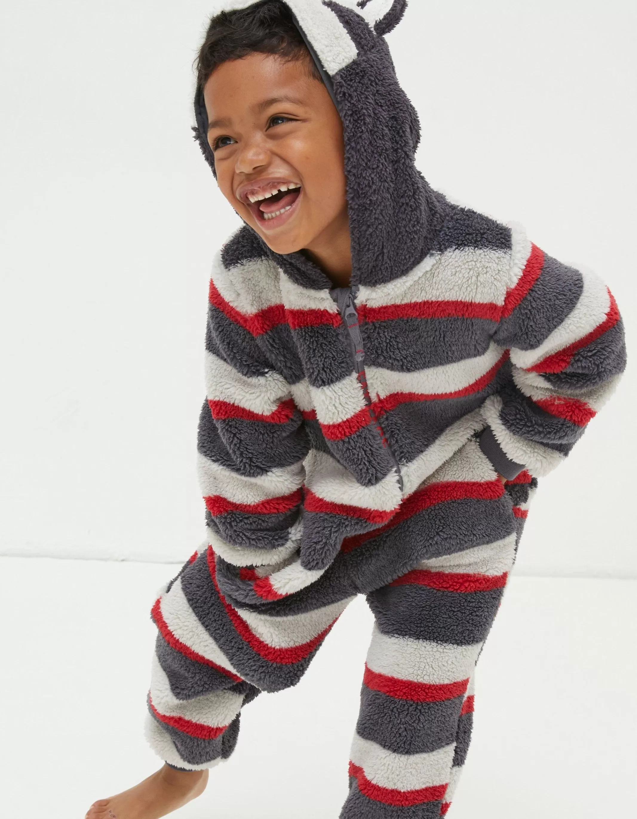Discount FatFace Ronnie Raccoon Onesie Navy