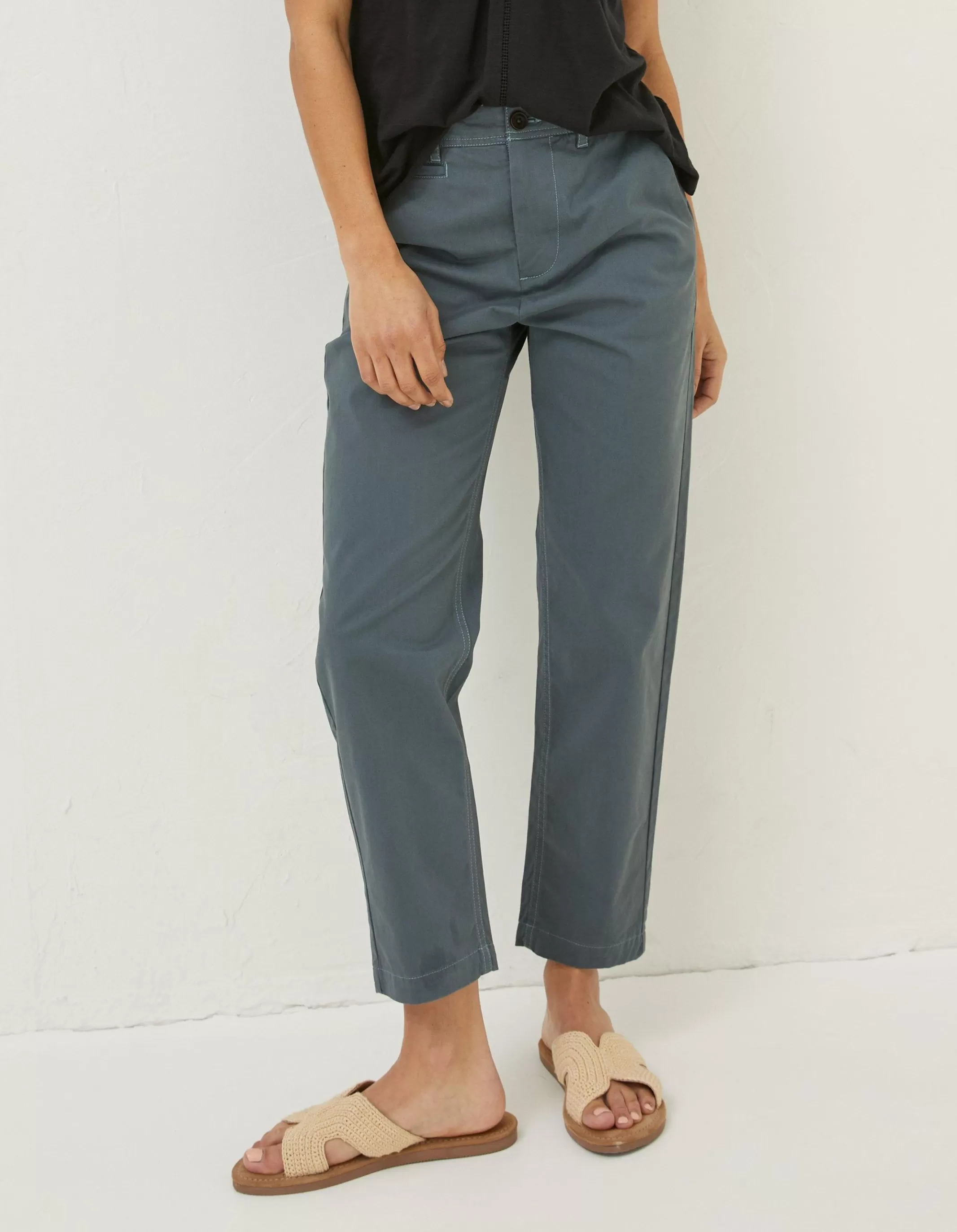 Discount FatFace Rye Chinos Teal Green