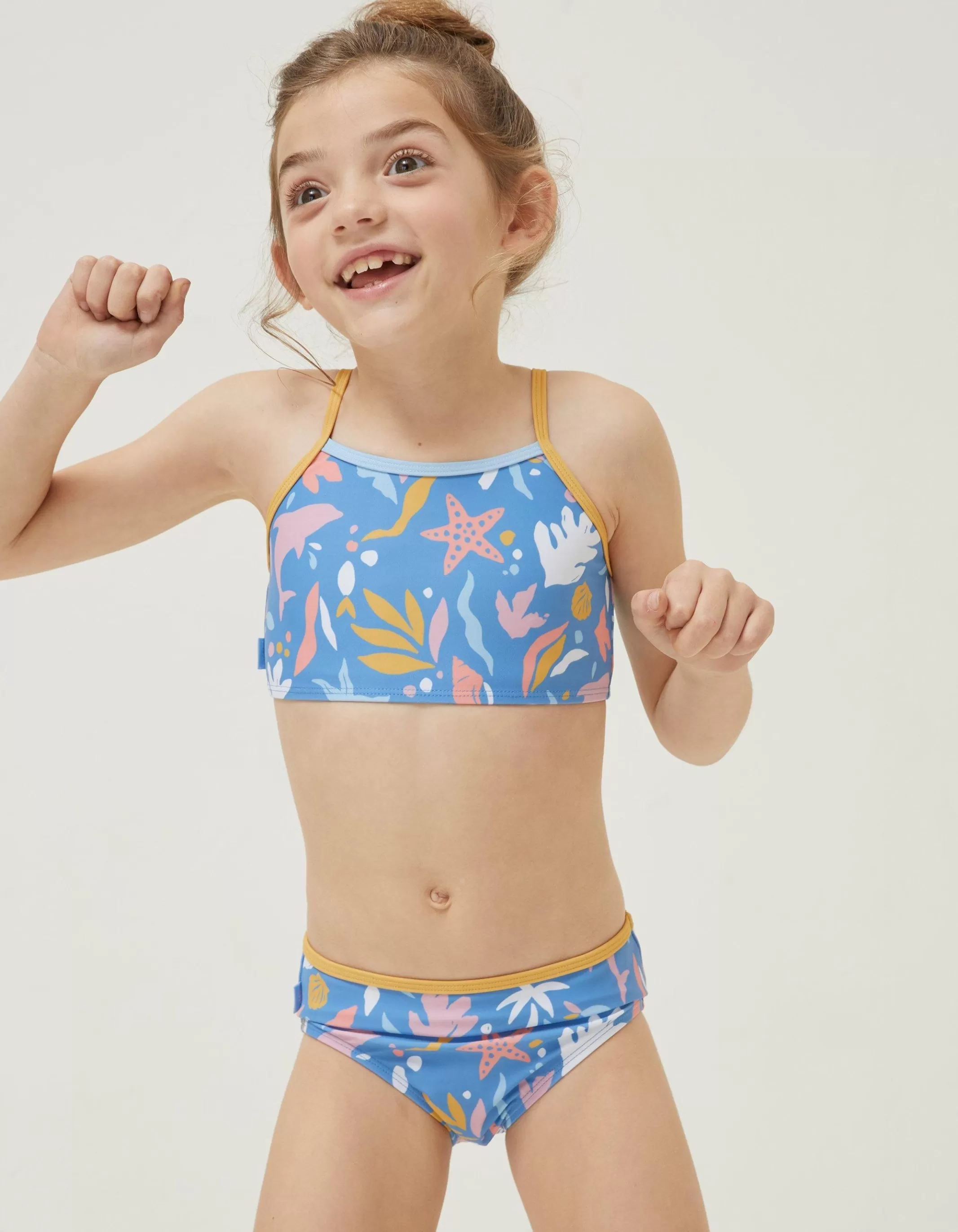 Outlet FatFace Sea Scape Bikini Bright Blue