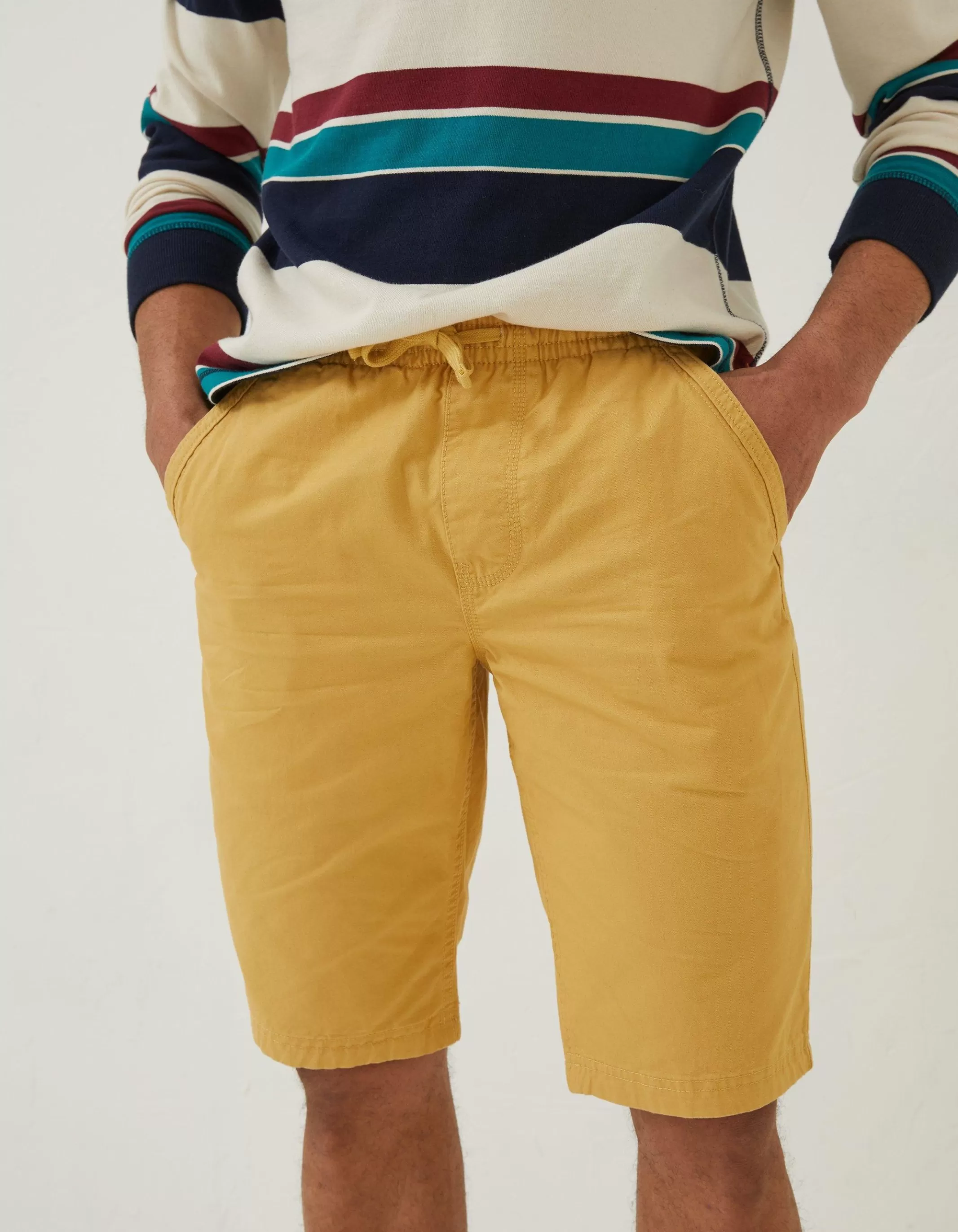 Best FatFace Seaton Pull On Shorts Golden Yellow