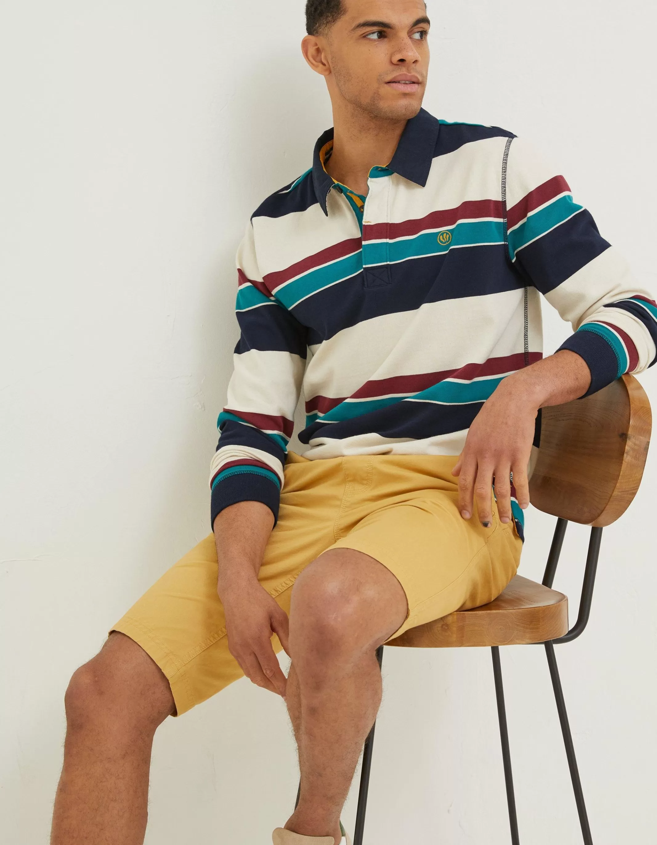 Best FatFace Seaton Pull On Shorts Golden Yellow