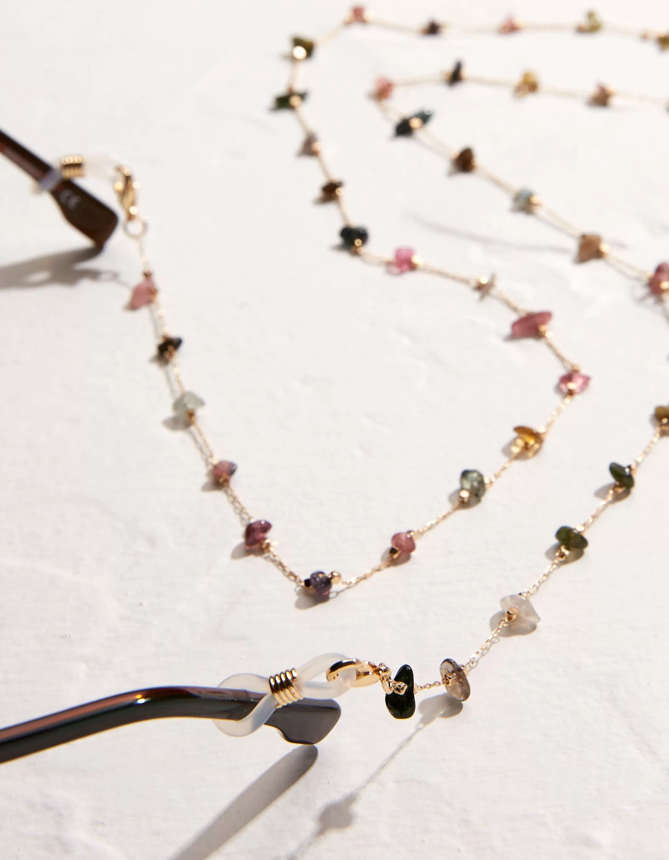 Outlet FatFace Semi Precious Stone Glasses Chain Multi