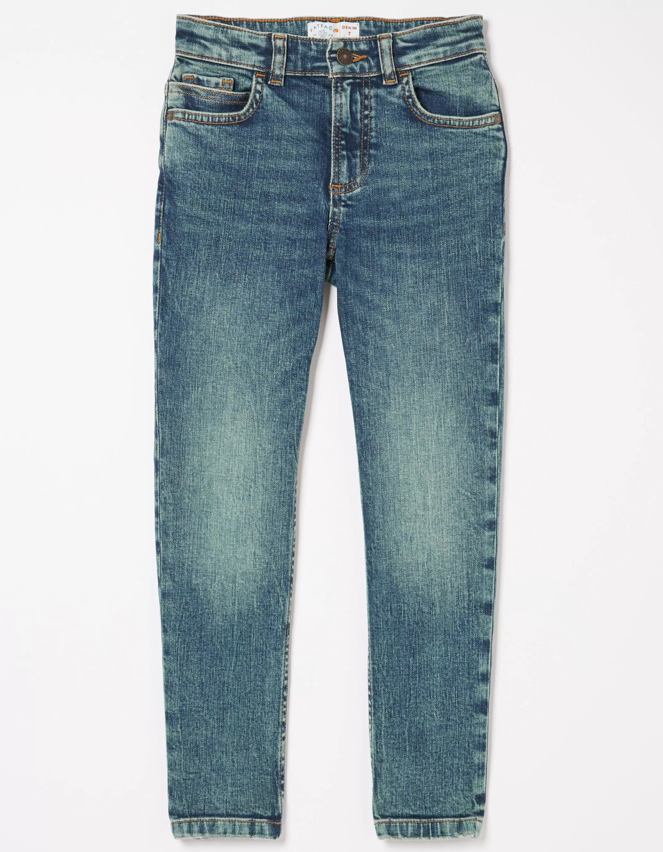 Online FatFace Seth Slim Washed Jeans Denim Blue