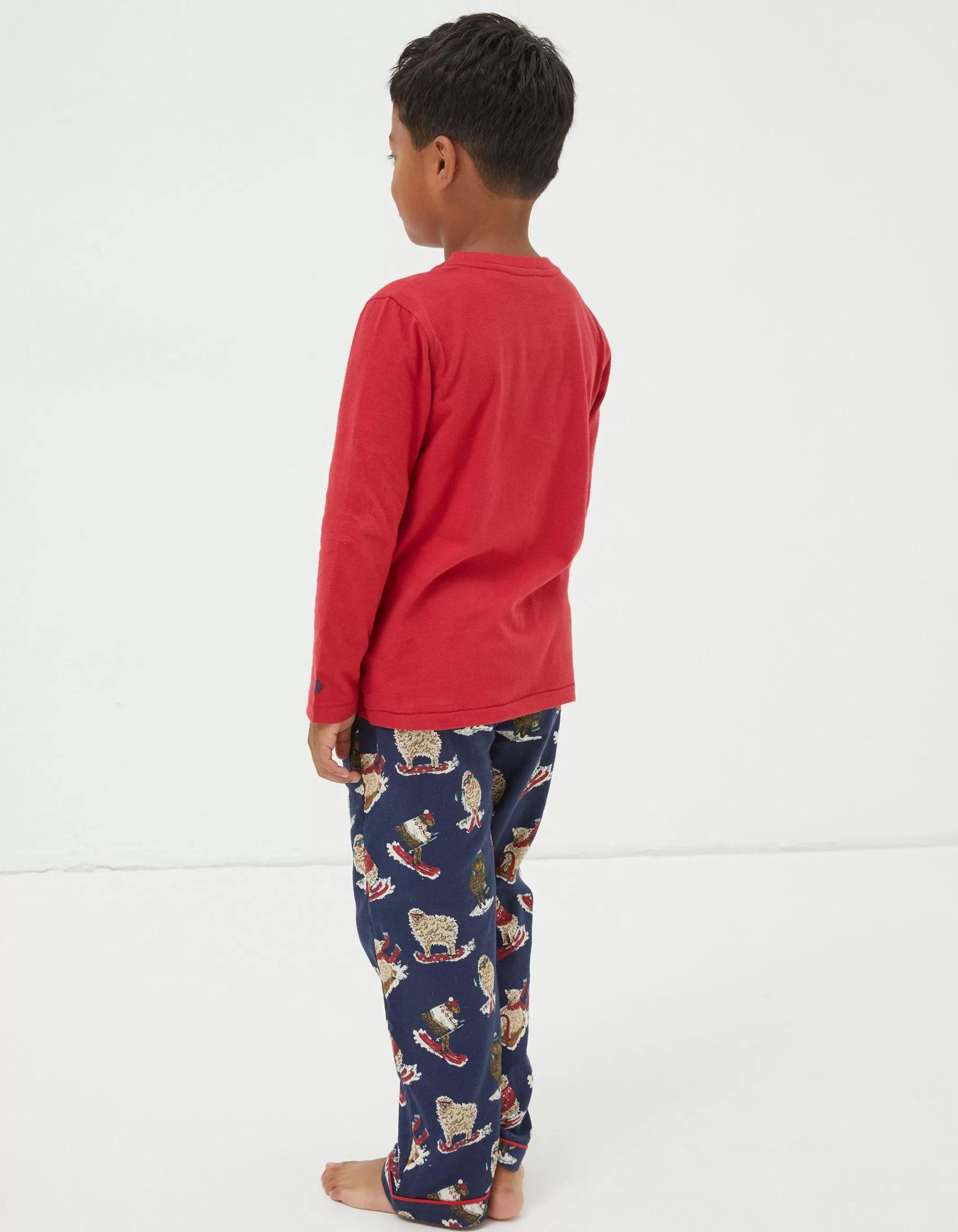 Cheap FatFace Shelter Stevie Sheep Pyjama Set Navy